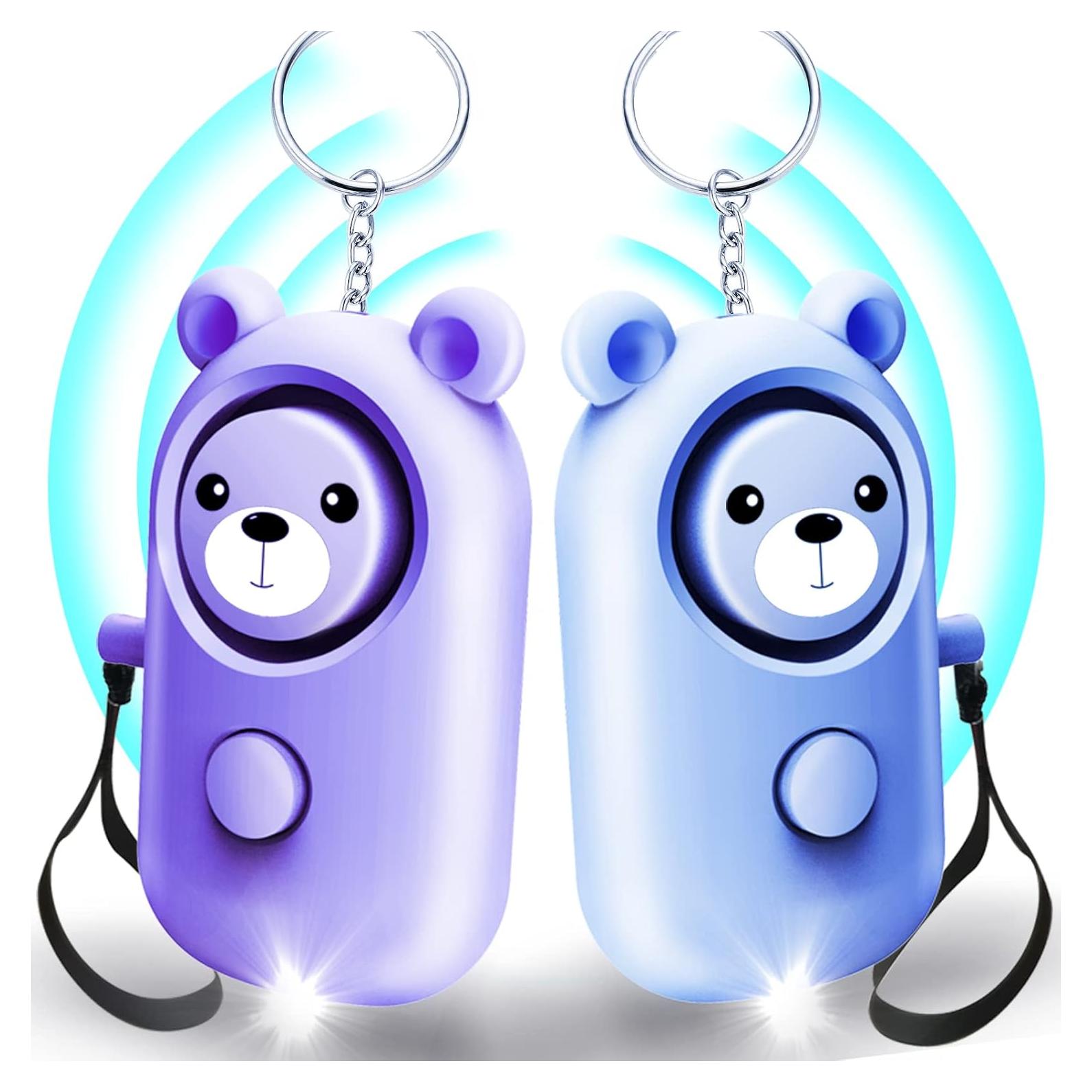 Alarma Personal SRTKBEU 130dB con Luz LED - Azul y Morado