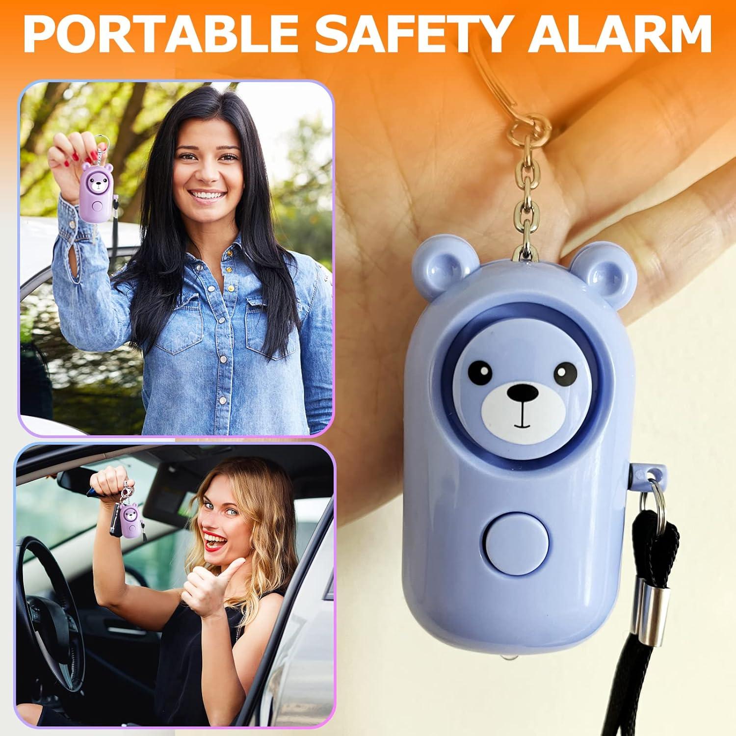 Alarma Personal SRTKBEU 130dB con Luz LED - Azul y Morado