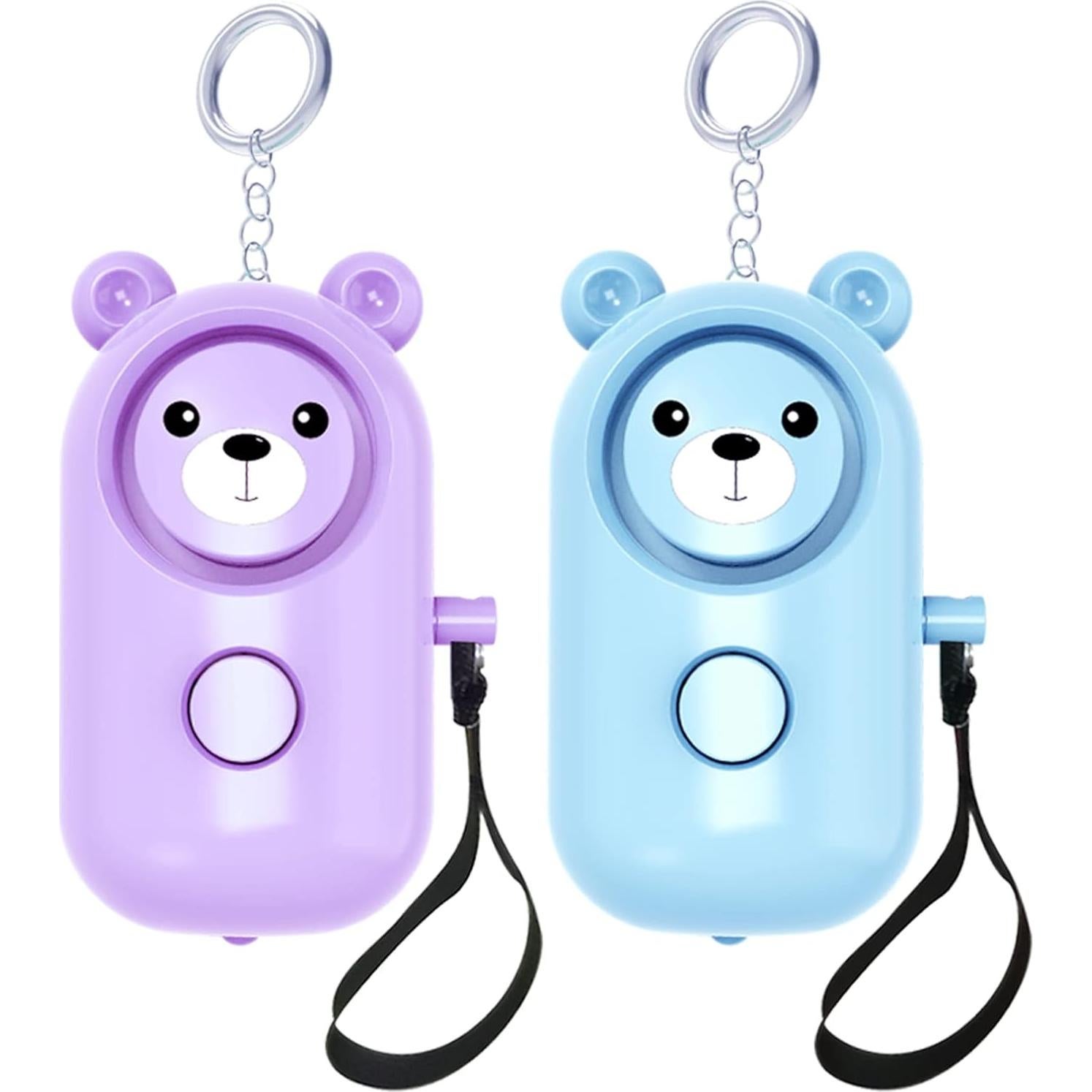 Alarma Personal SRTKBEU 130dB con Luz LED - Azul y Morado