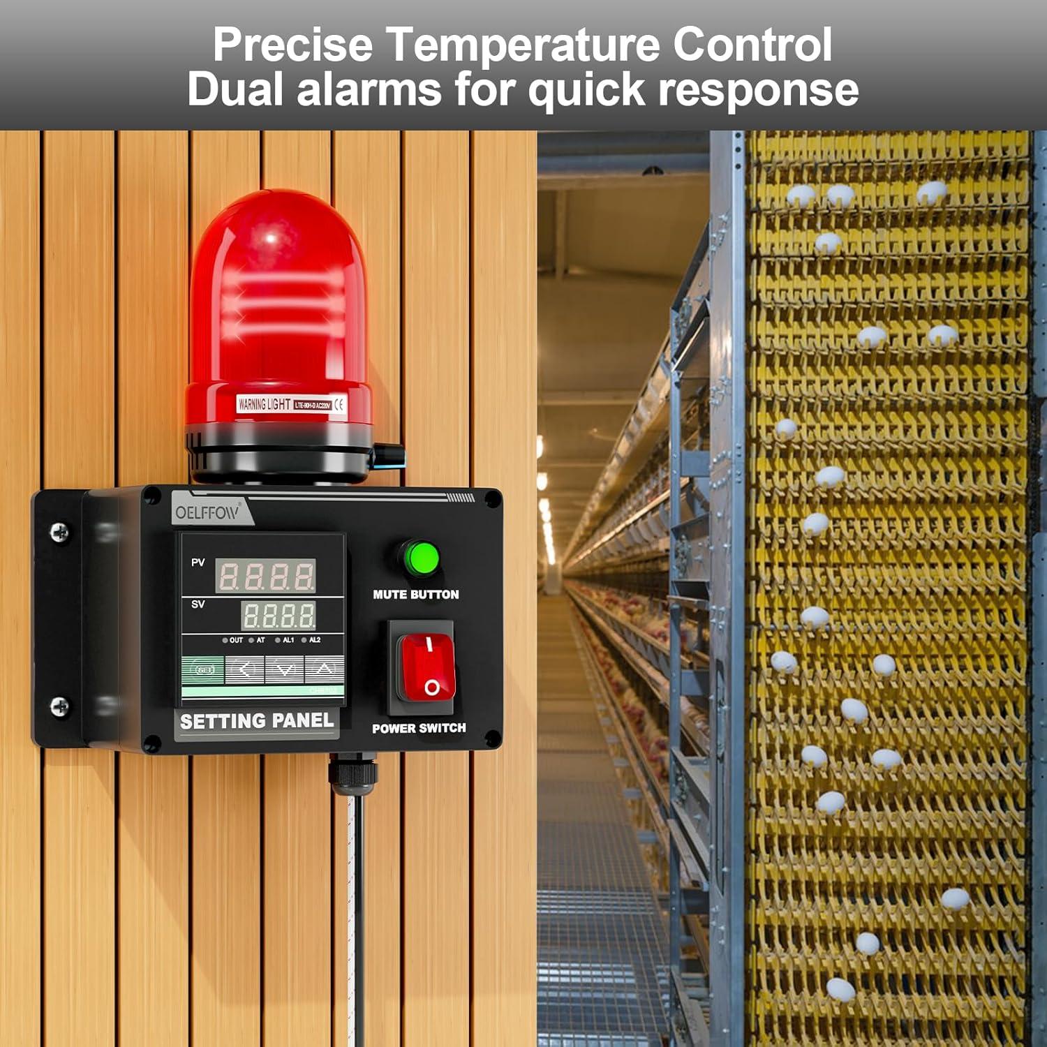 Alarma de Temperatura 250V Minyu LBT-080-BJ-03, 105dB