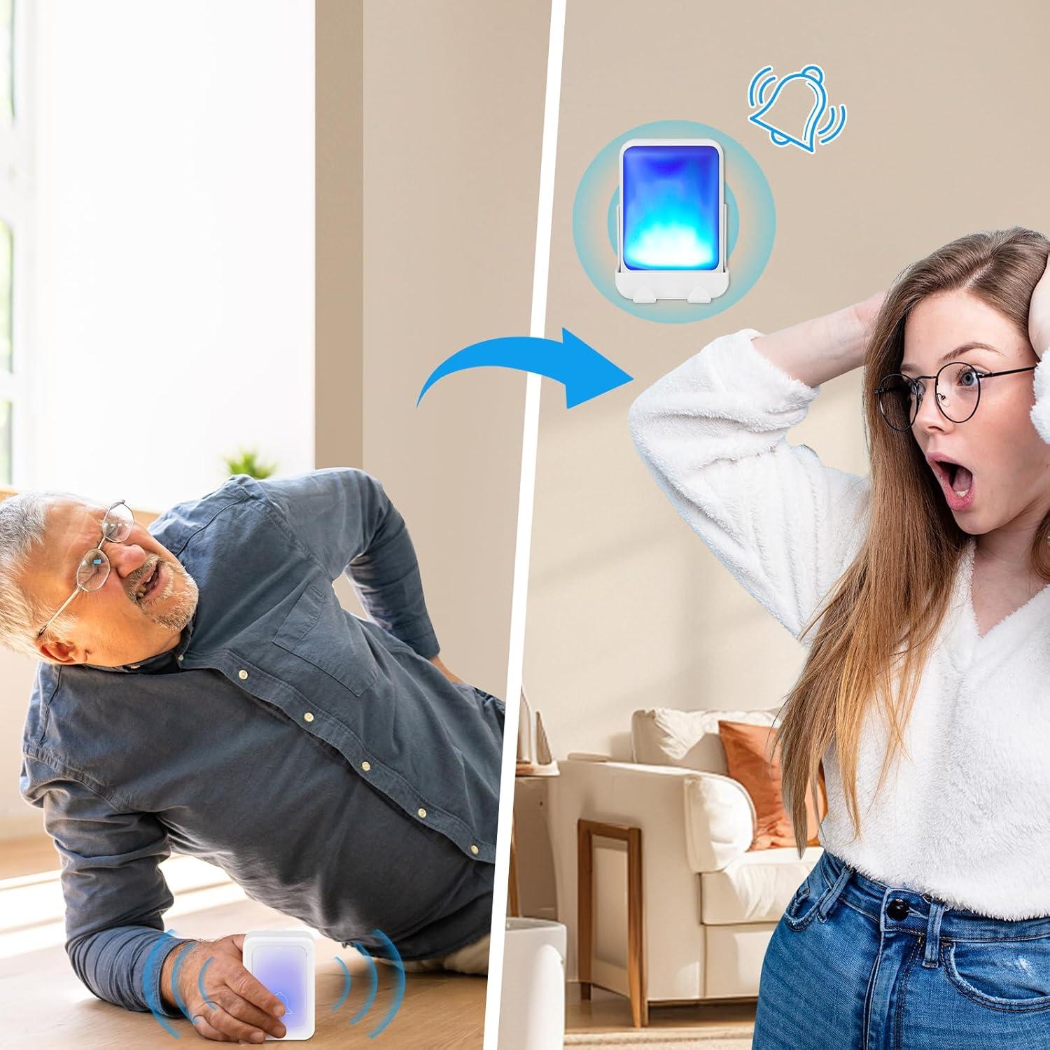 Sistema de Alerta para Cuidadores XiDaPuBen 100m Inalámbrico