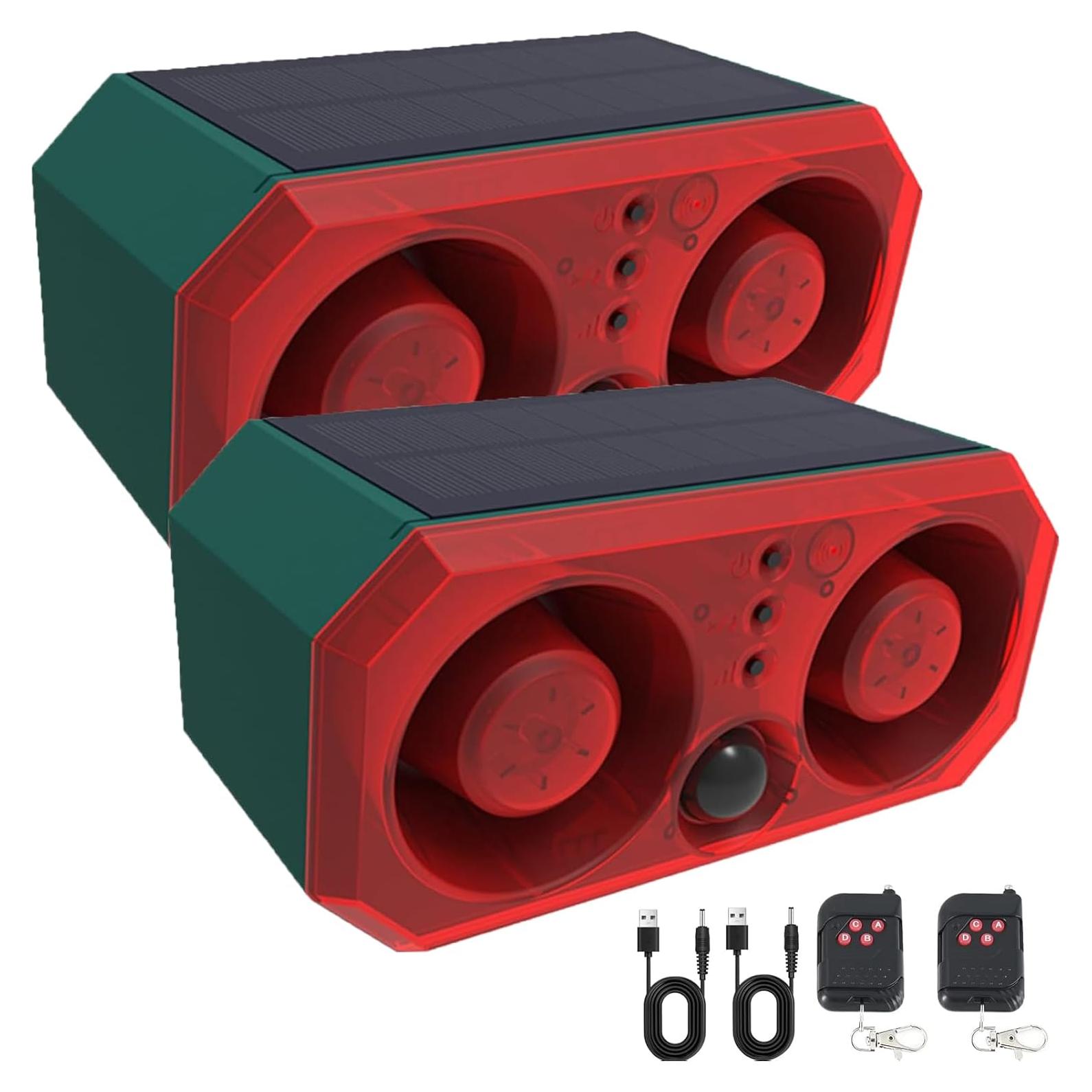 Alarma de Movimiento Solar WONFAST 130db con Luz Estroboscópica