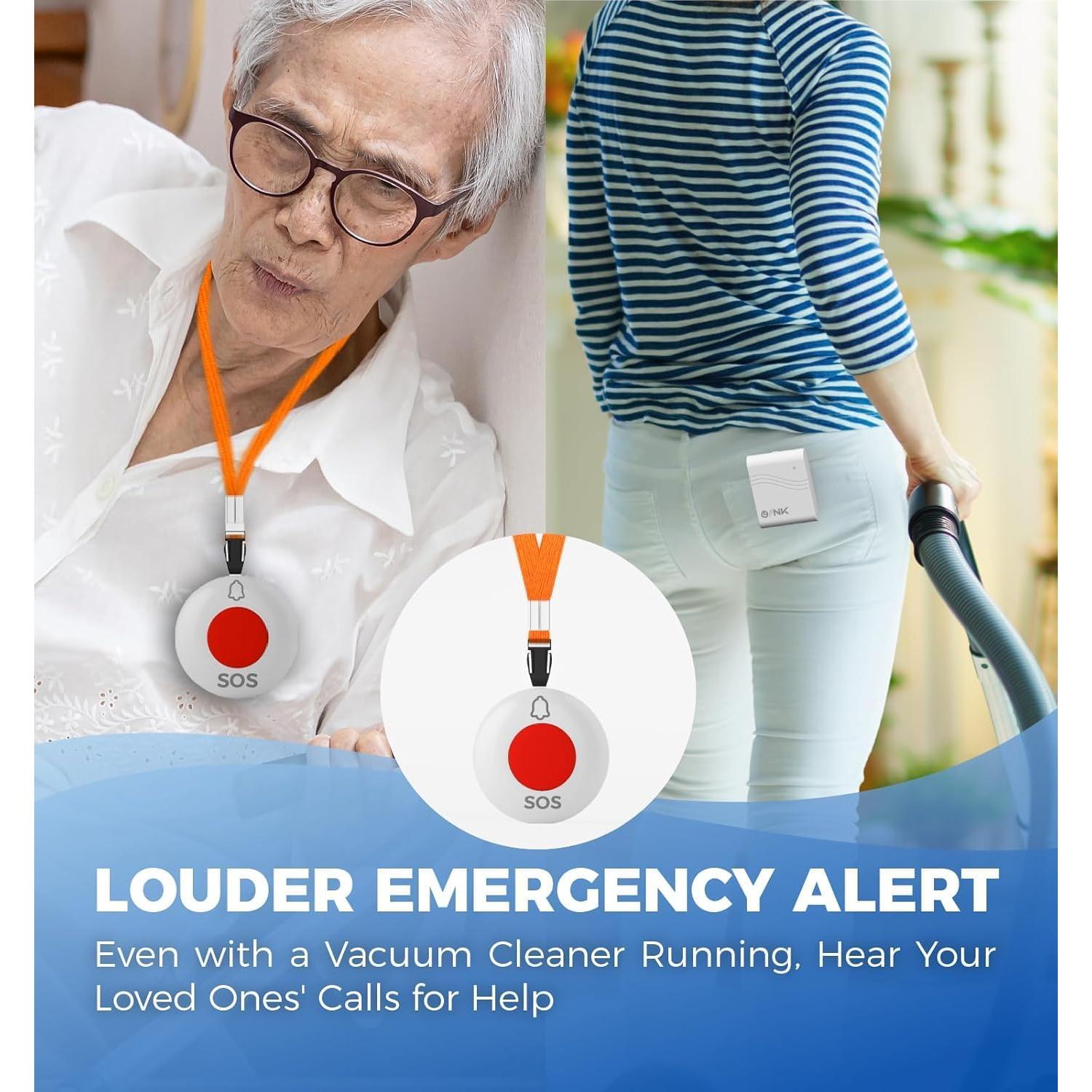 Botón de Llamada Inalámbrico OLINK para Ancianos 600m