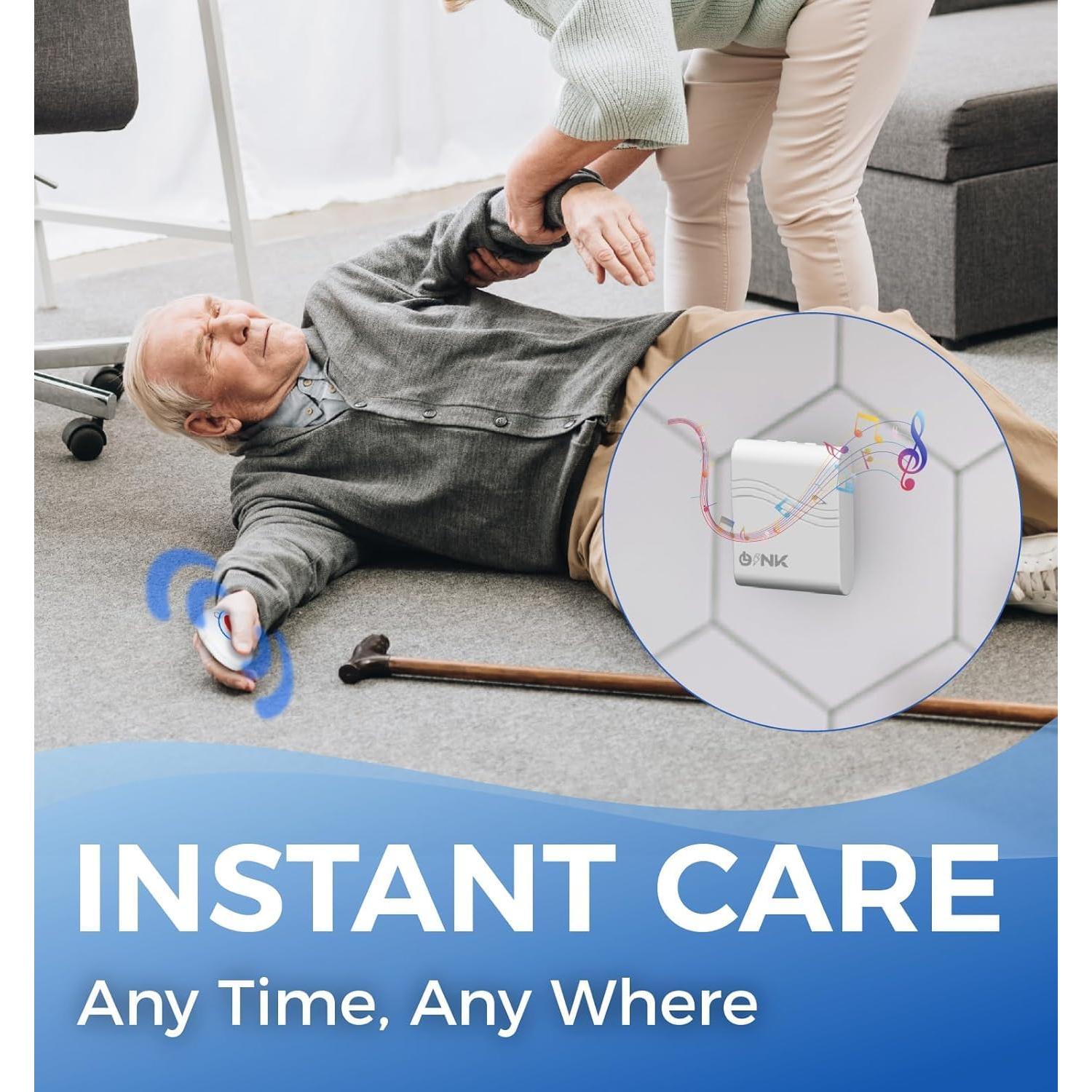 Botón de Llamada Inalámbrico OLINK para Ancianos 600m