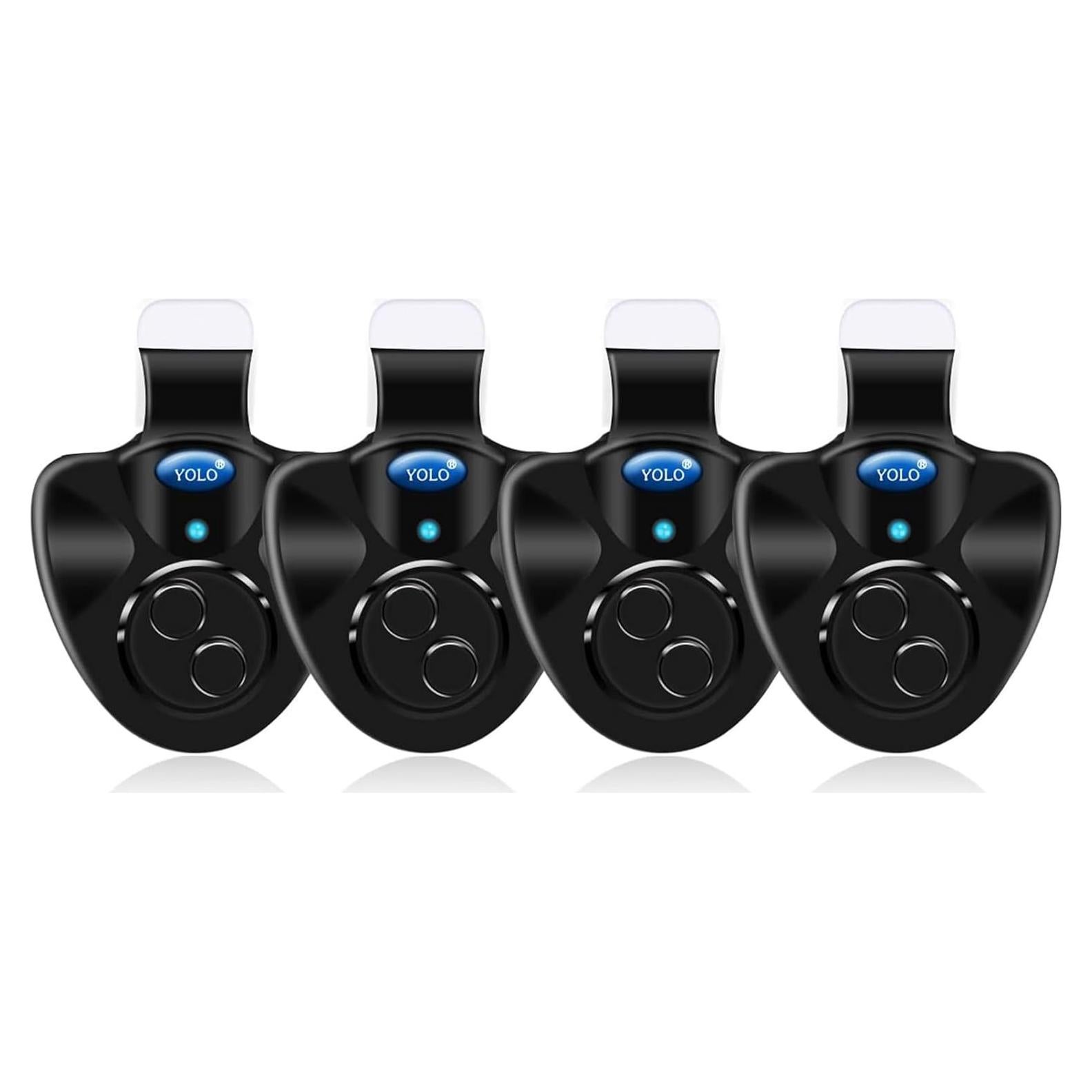 4 Bombillas LED de Alarma Sonora para Pesca Wingsflying