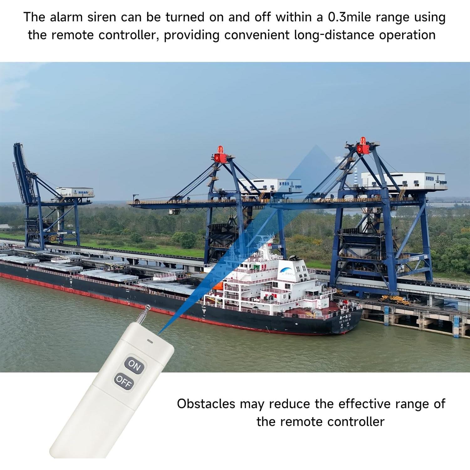 Sirena de Alarma Inalámbrica Hangzhou YASONG 120dB IP65