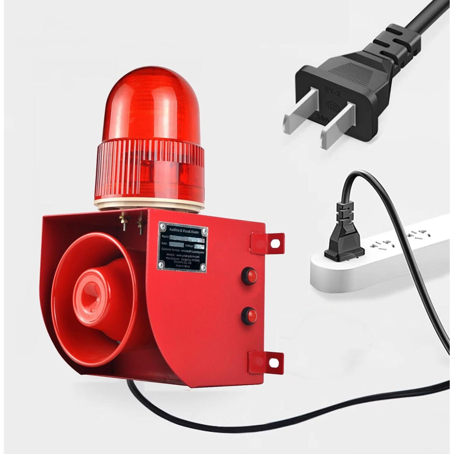 Sirena de Alarma Inalámbrica Hangzhou YASONG 120dB IP65