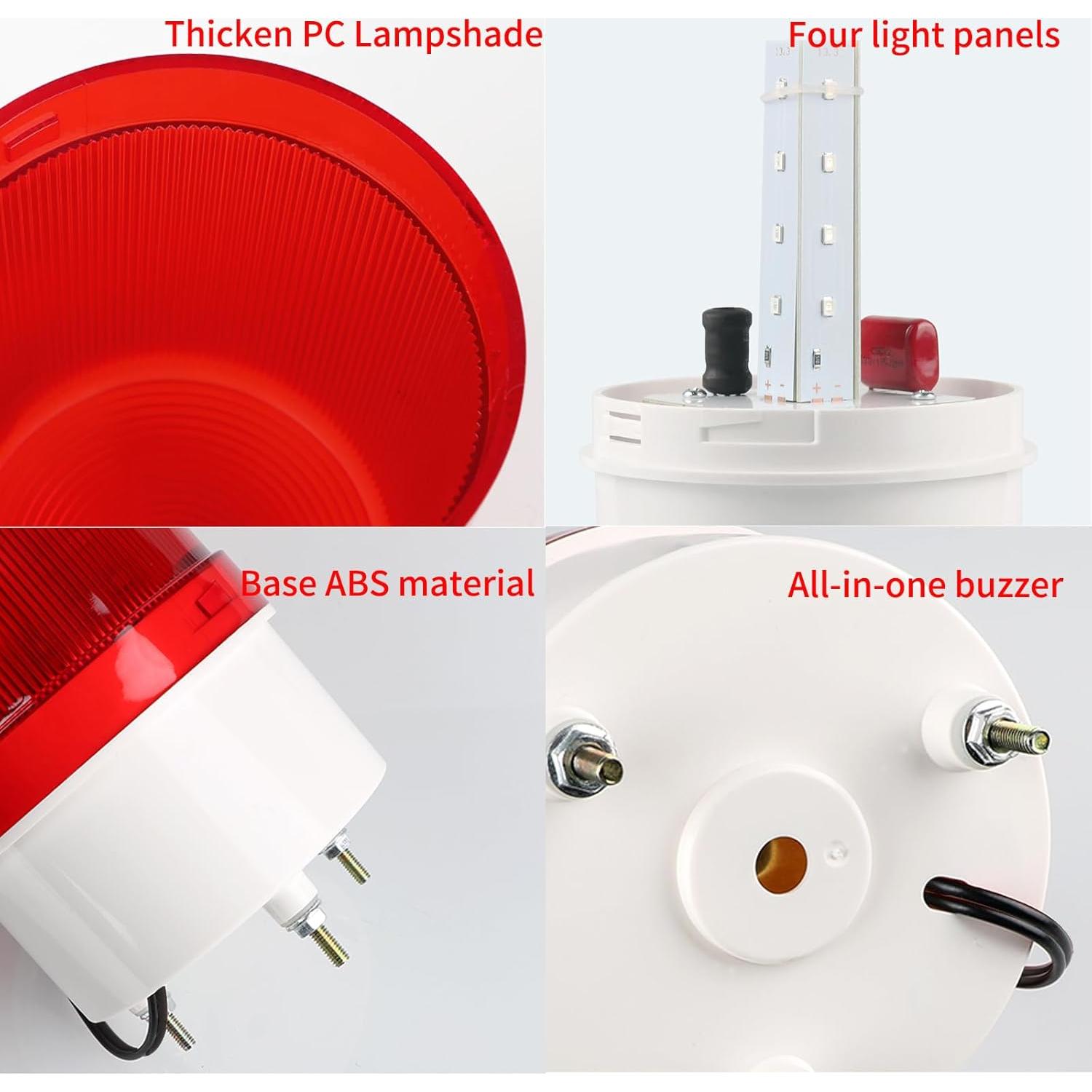 Luz Estroboscópica LED Industrial kbaoele AC110V 110dB