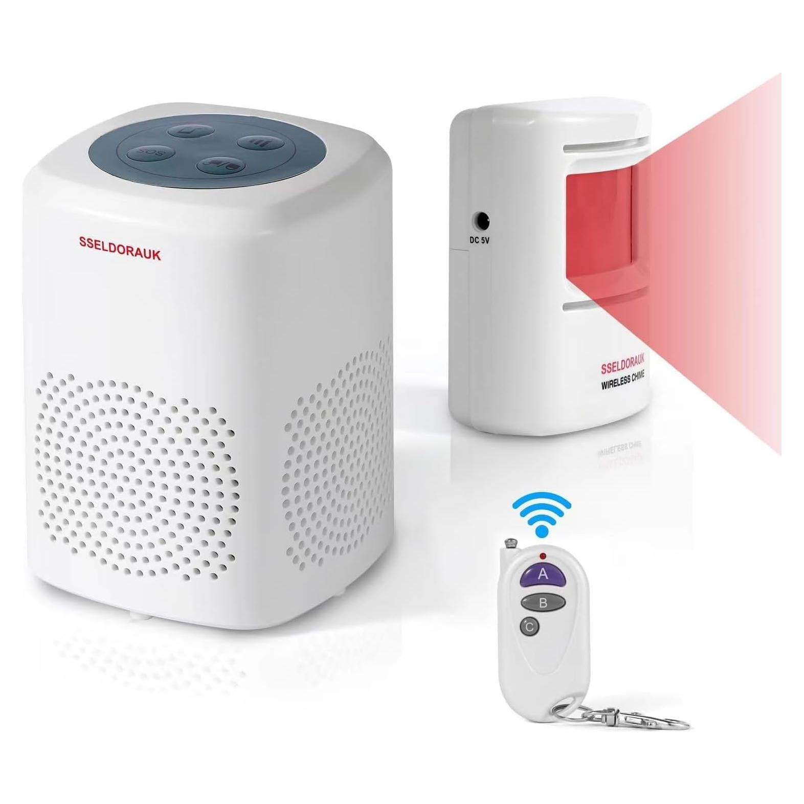 Timbre Inalámbrico S SELDORAUK con Sensor de Movimiento 300m