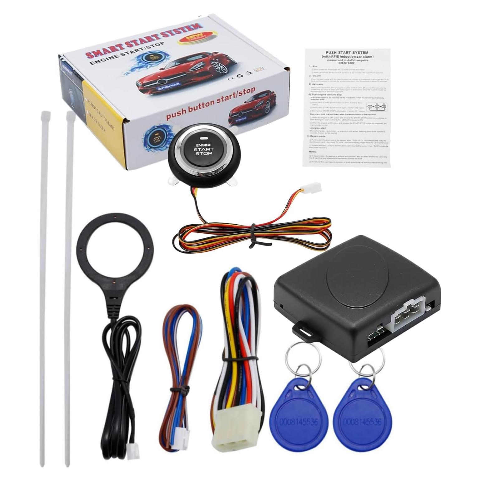 Kit de Encendido Push to Start Haokixin DC12V con RFID