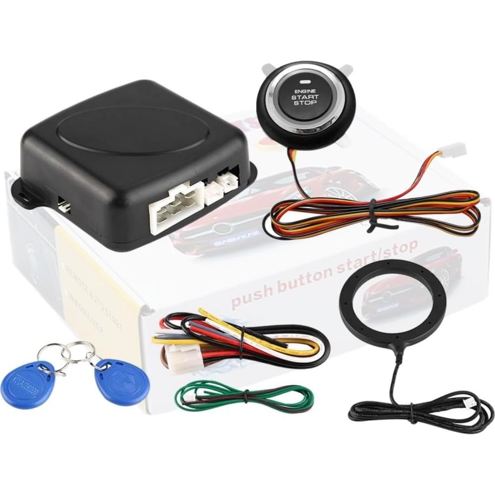 Kit de Encendido Push to Start Haokixin DC12V con RFID