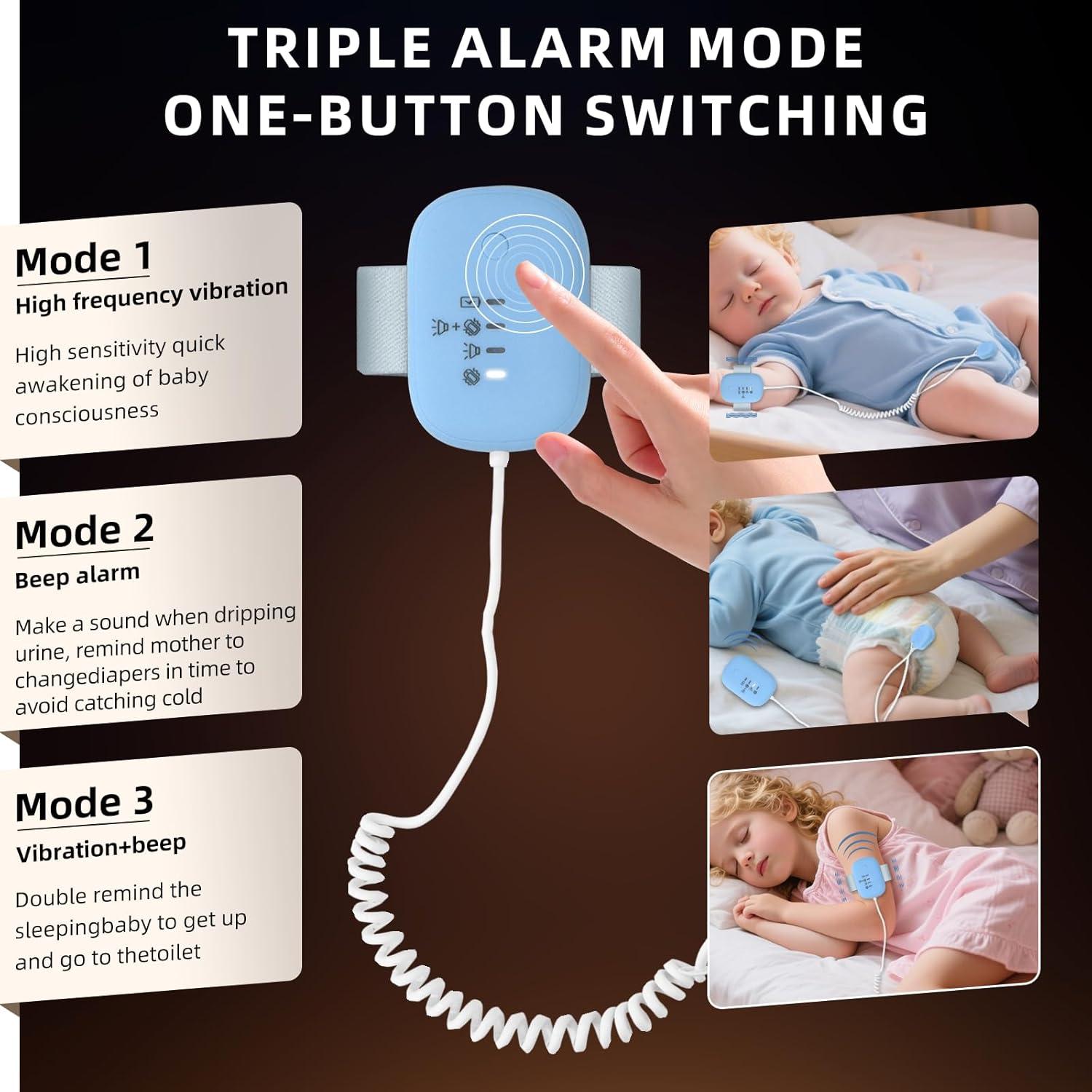 Alarma de Enuresis Infantil QCBF con Vibración y Sonido Fuerte