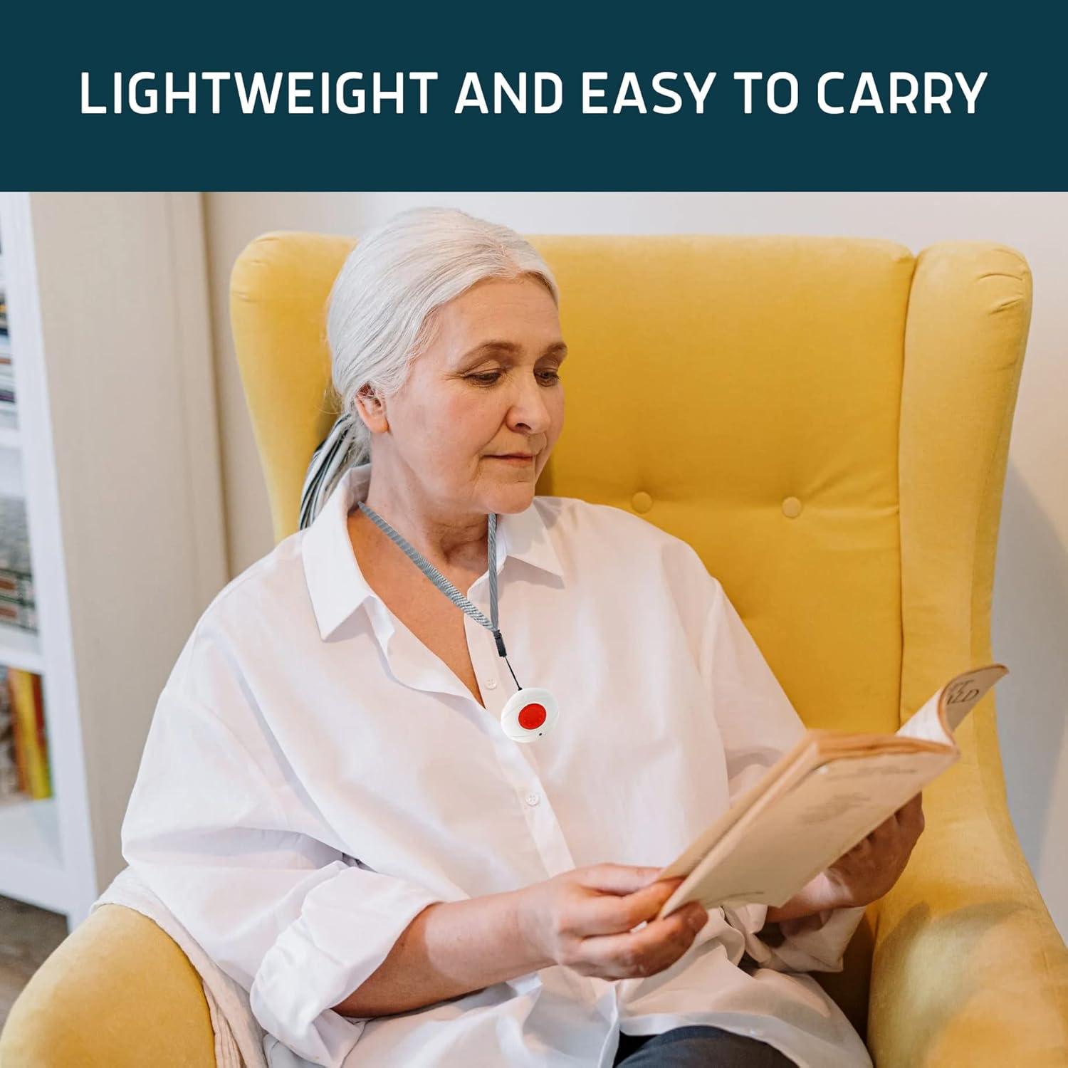 Botón de Llamada Inalámbrico Lunderg para Alarma de Cama