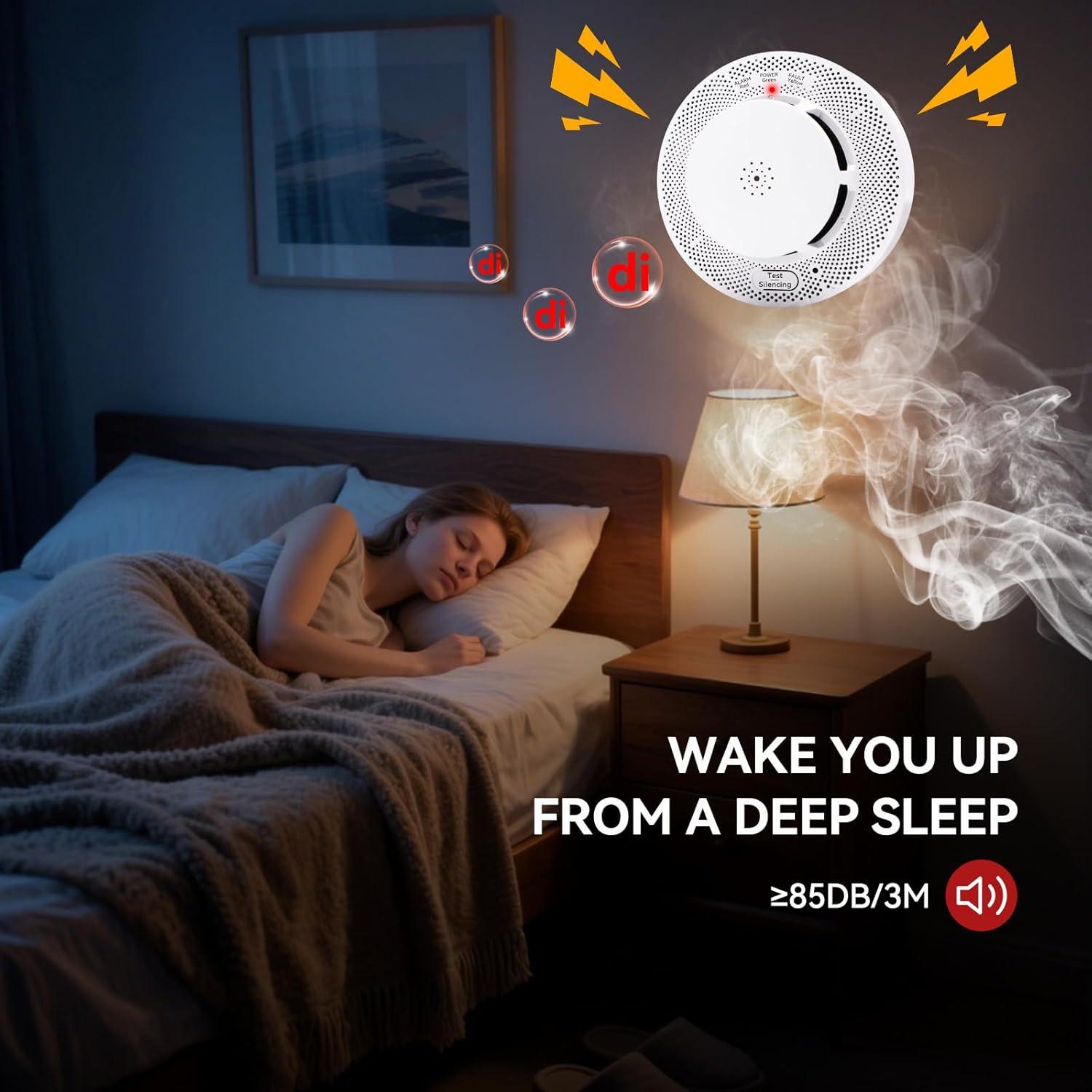 Detector de Humo y Monóxido de Carbono WeGoIOT JTY-GW-YB0520