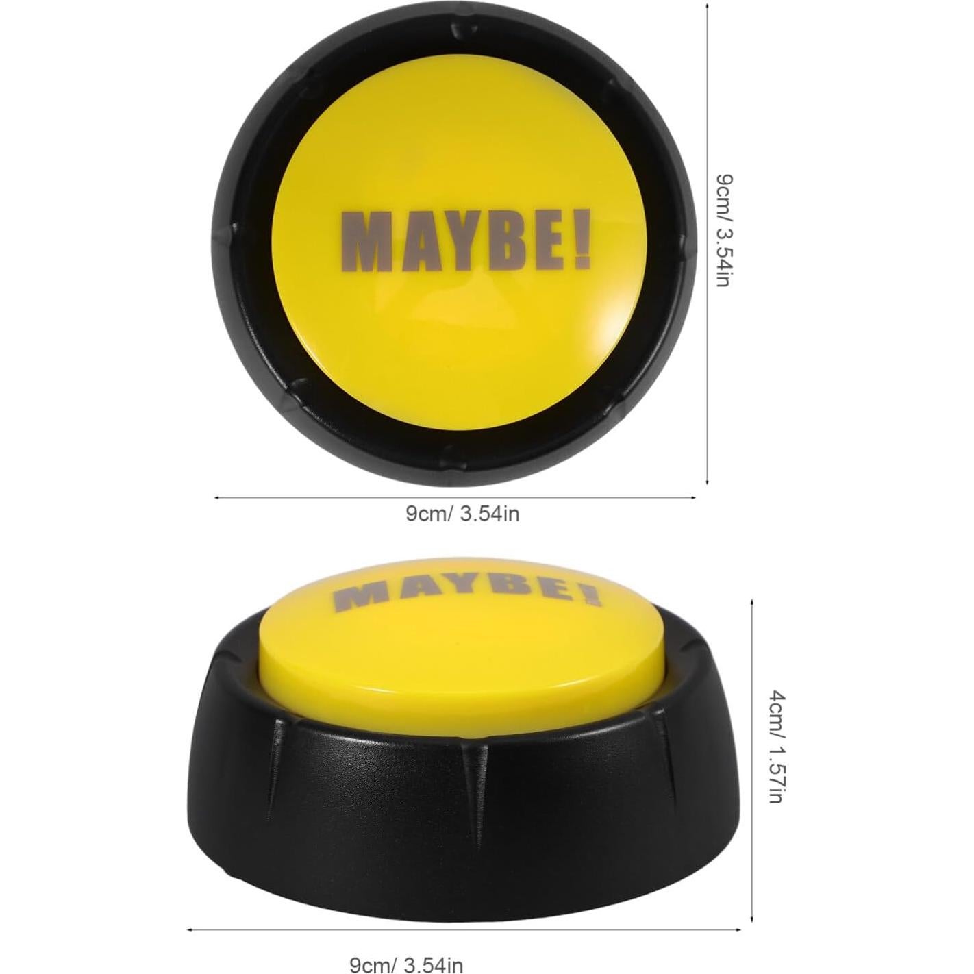 Botón de Sonido Divertido ibasenice para Fiestas 9x9cm