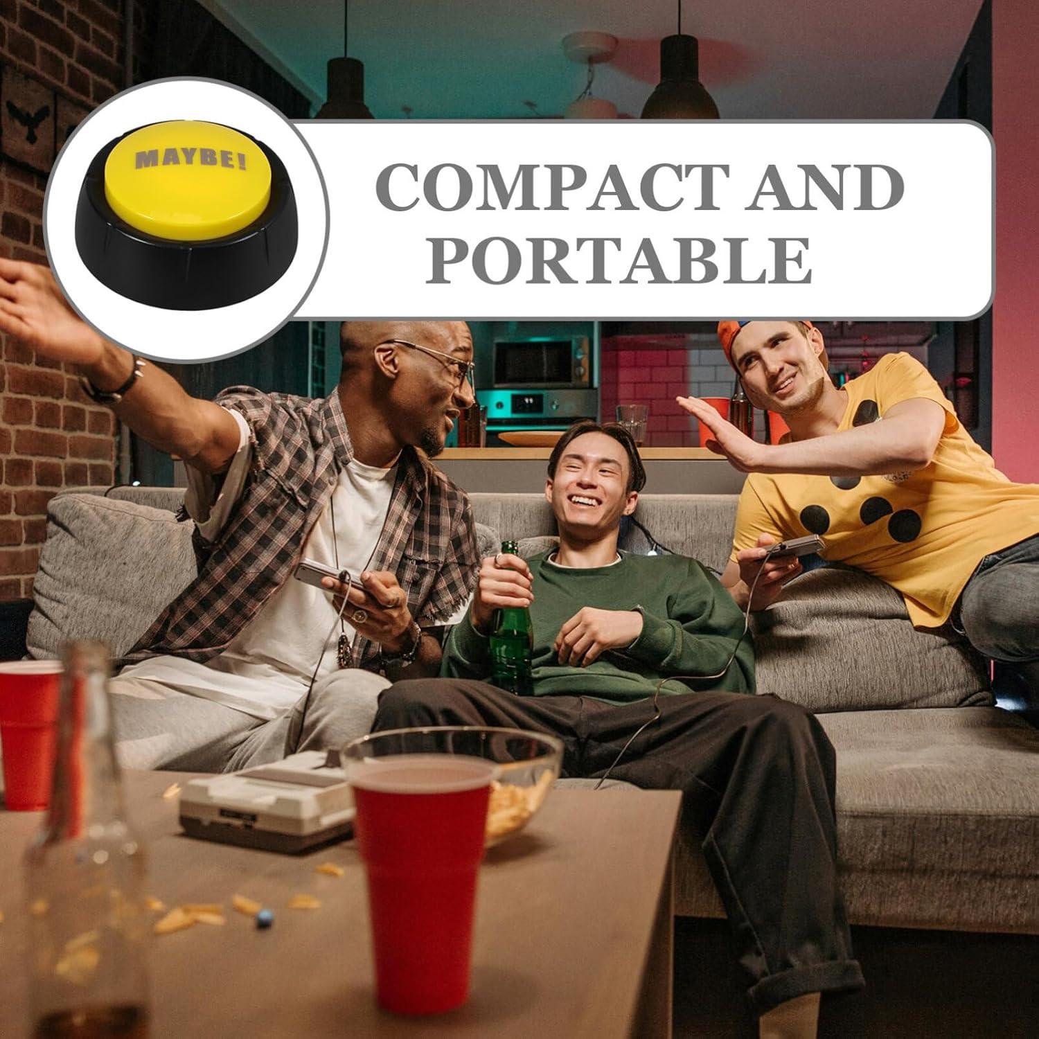 Botón de Sonido Divertido ibasenice para Fiestas 9x9cm