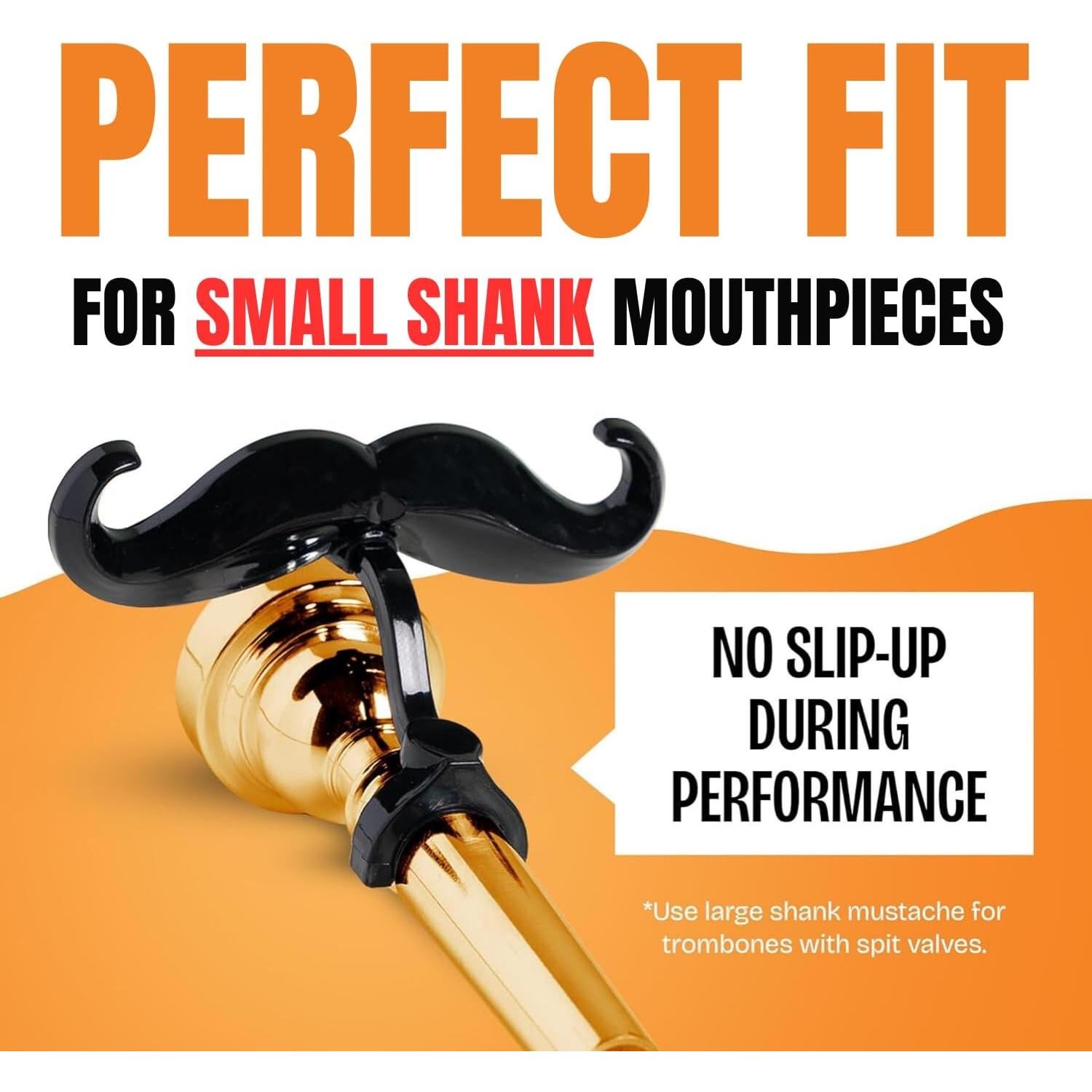 Bigote Clip-On para Trompeta Fortivo - 2 Pack con Estuche