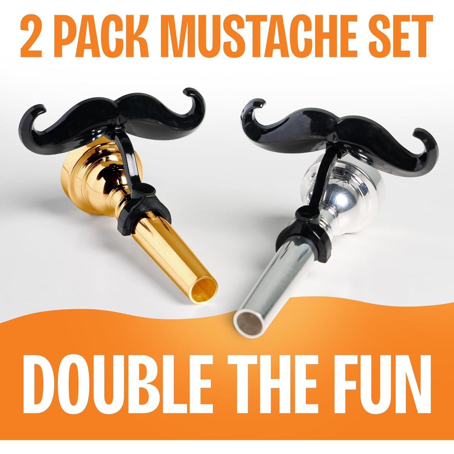 Bigote Clip-On para Trompeta Fortivo - 2 Pack con Estuche