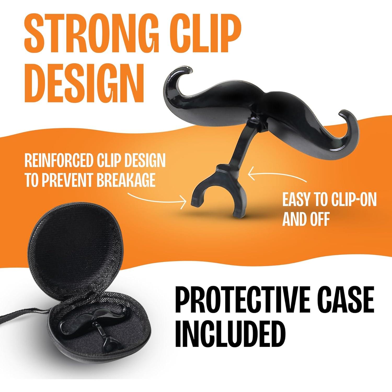 Bigote Clip-On para Trompeta Fortivo - 2 Pack con Estuche