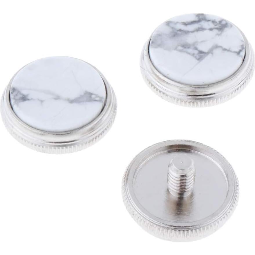 Botones de Dedo de Trompeta Liyafy 3 Piezas Turquesa Blanca