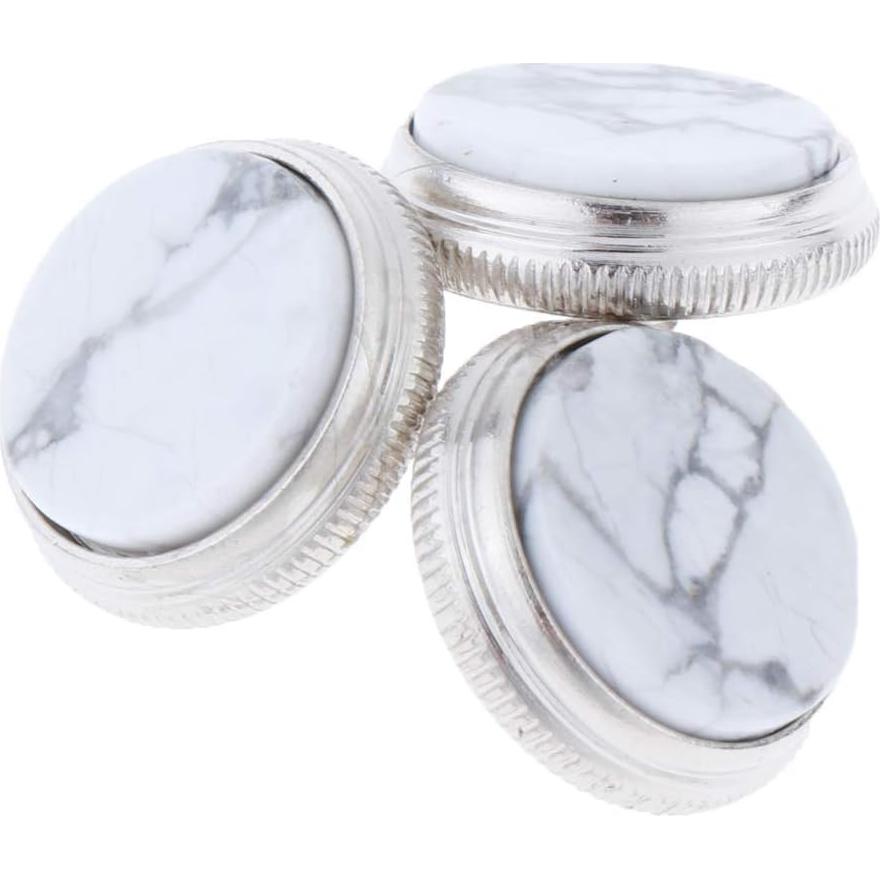 Botones de Dedo de Trompeta Liyafy 3 Piezas Turquesa Blanca