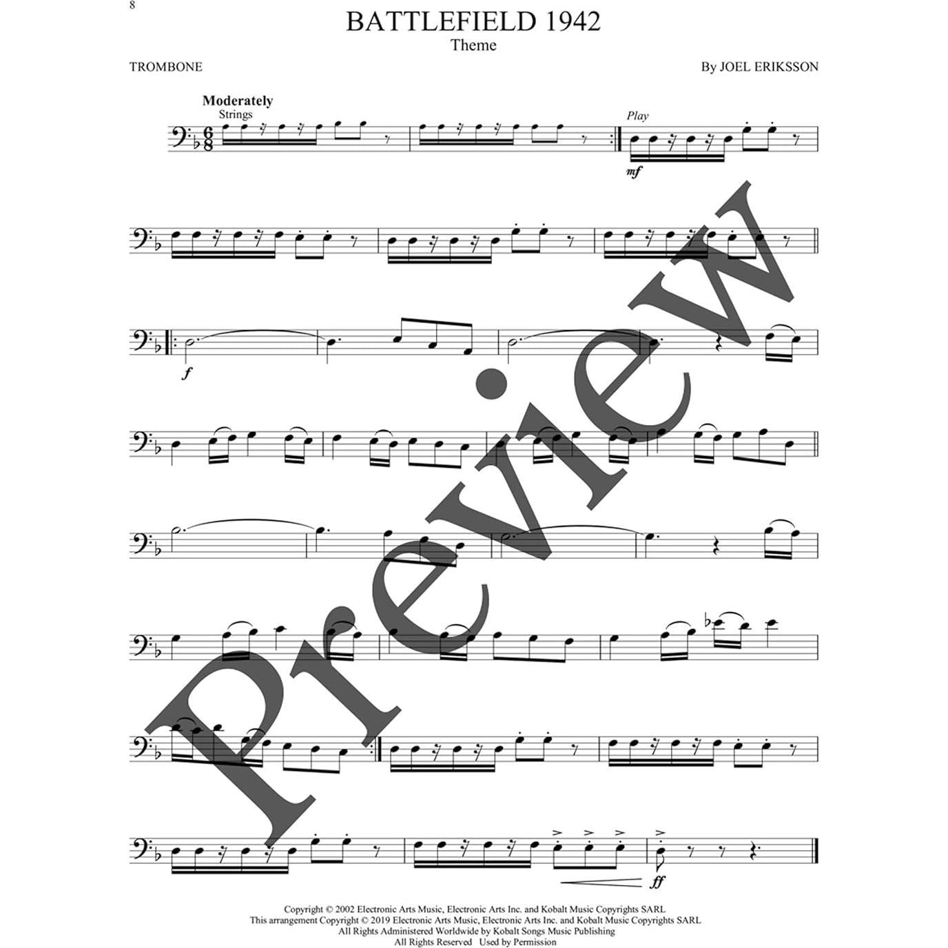 Video Game Music for Trombone Instrumental Play-Along Series Book/Online Audio