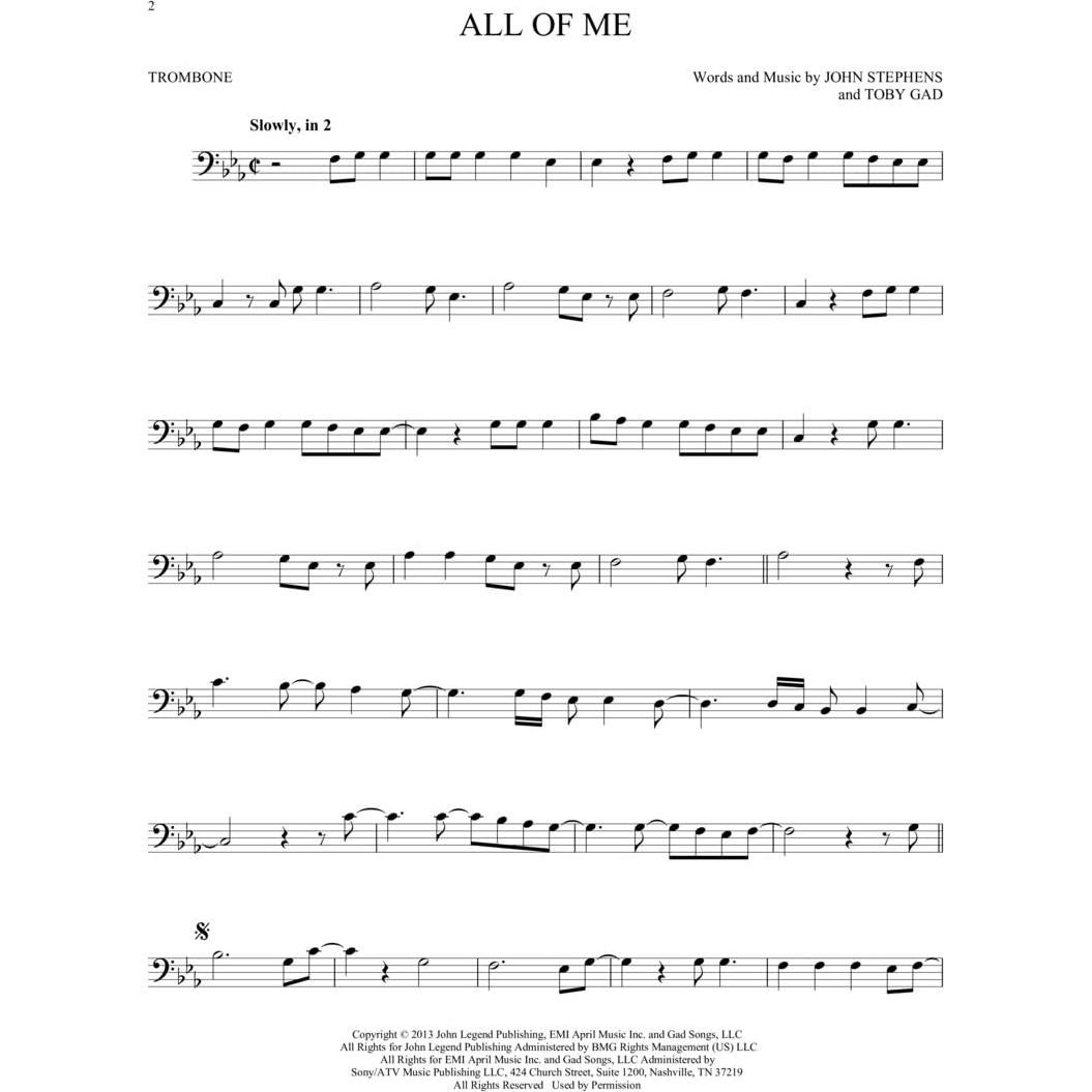 First 50 Songs You Should Play on the Trombone | Trombone Sheet Music Songbook | 50 Easy Arrangements for Beginners | Popular Hits, Movie Themes, Classical Melodies | Perfect Gift for Trombone Players