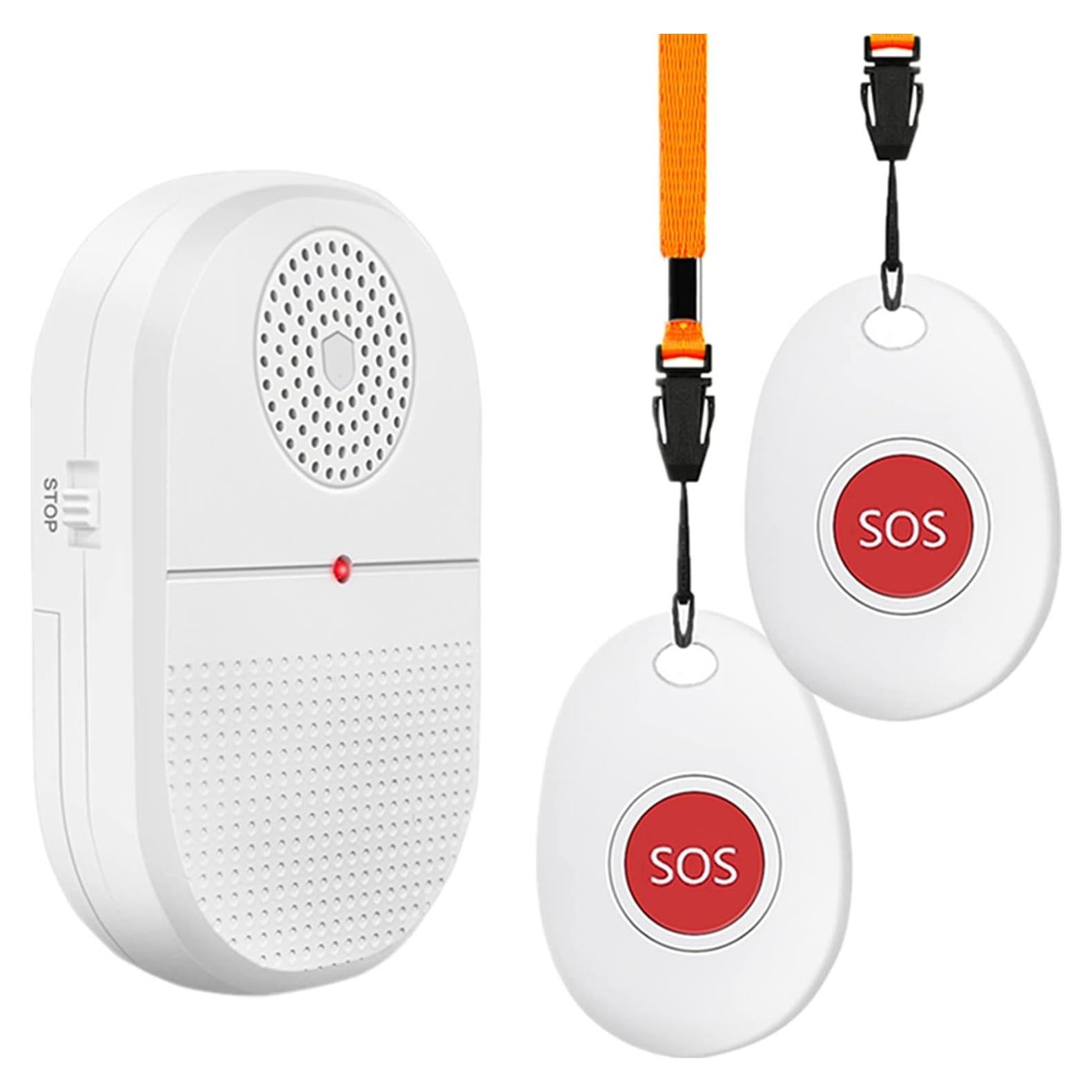 Sistema de Alerta Inalámbrico ChunHee 2 Botones + 1 Receptor