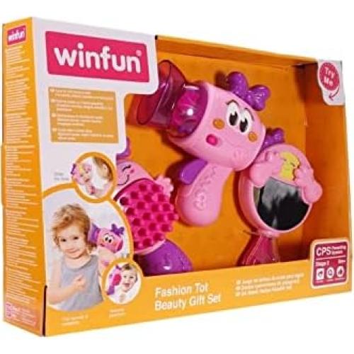 Conjunto de Belleza Interactivo Winfun 003033 | Espejo, Cepillo y Secador