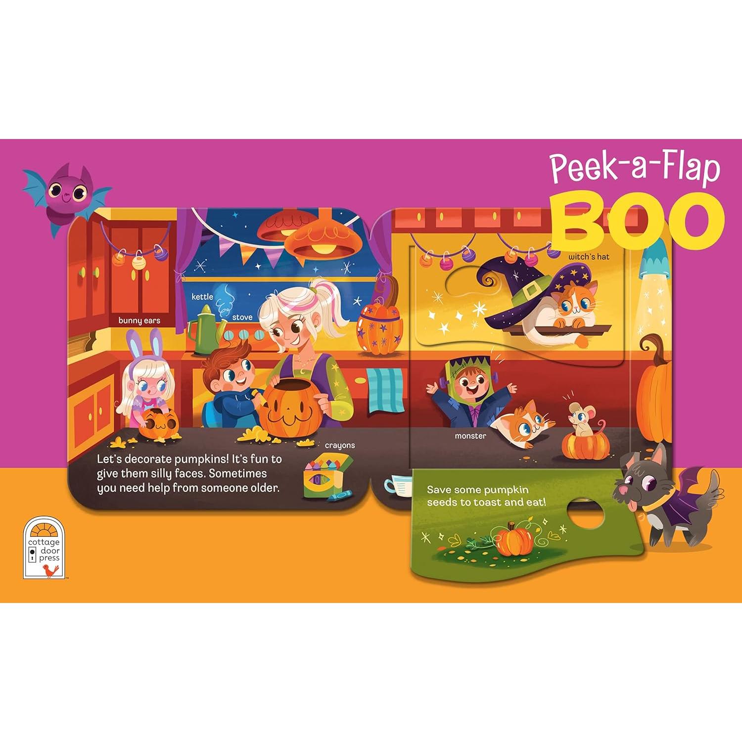 Boo Halloween Lift-a-Flap Board Book Ages 0-4