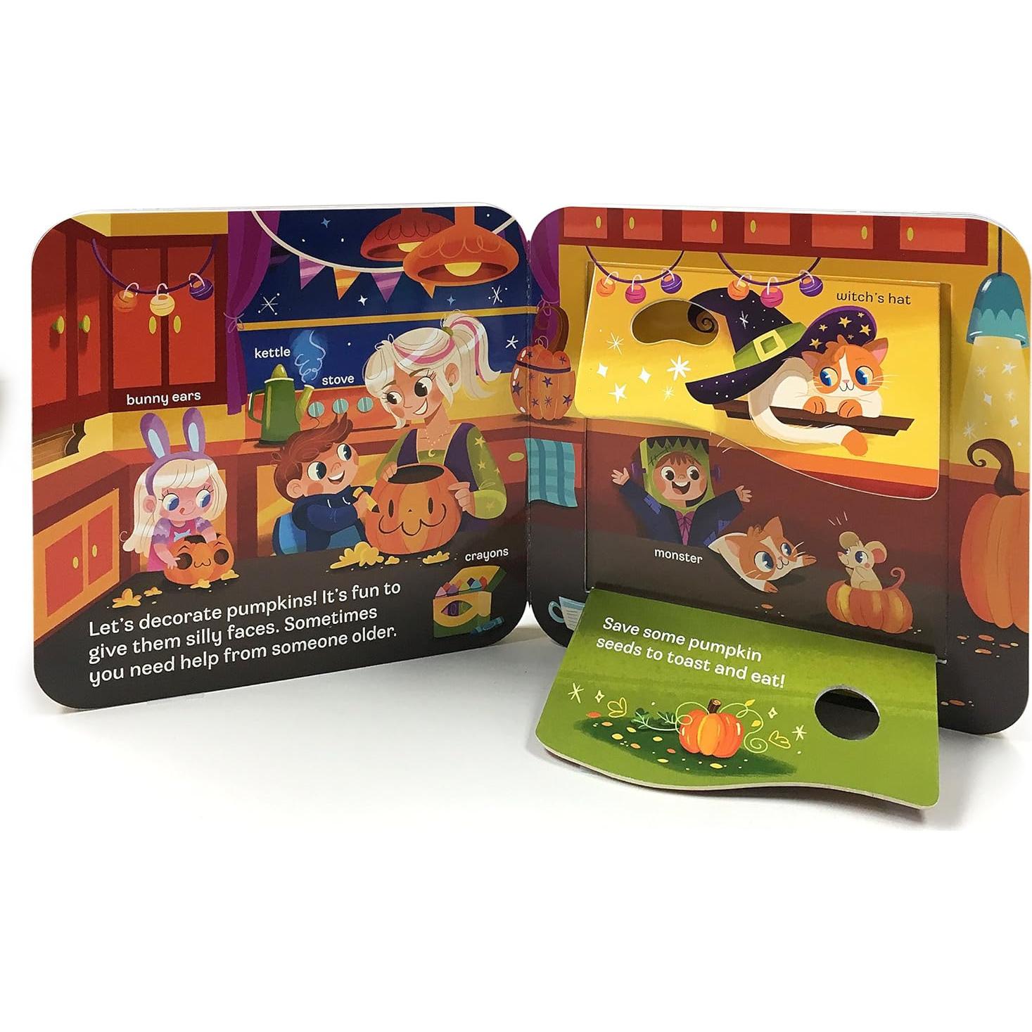 Boo Halloween Lift-a-Flap Board Book Ages 0-4