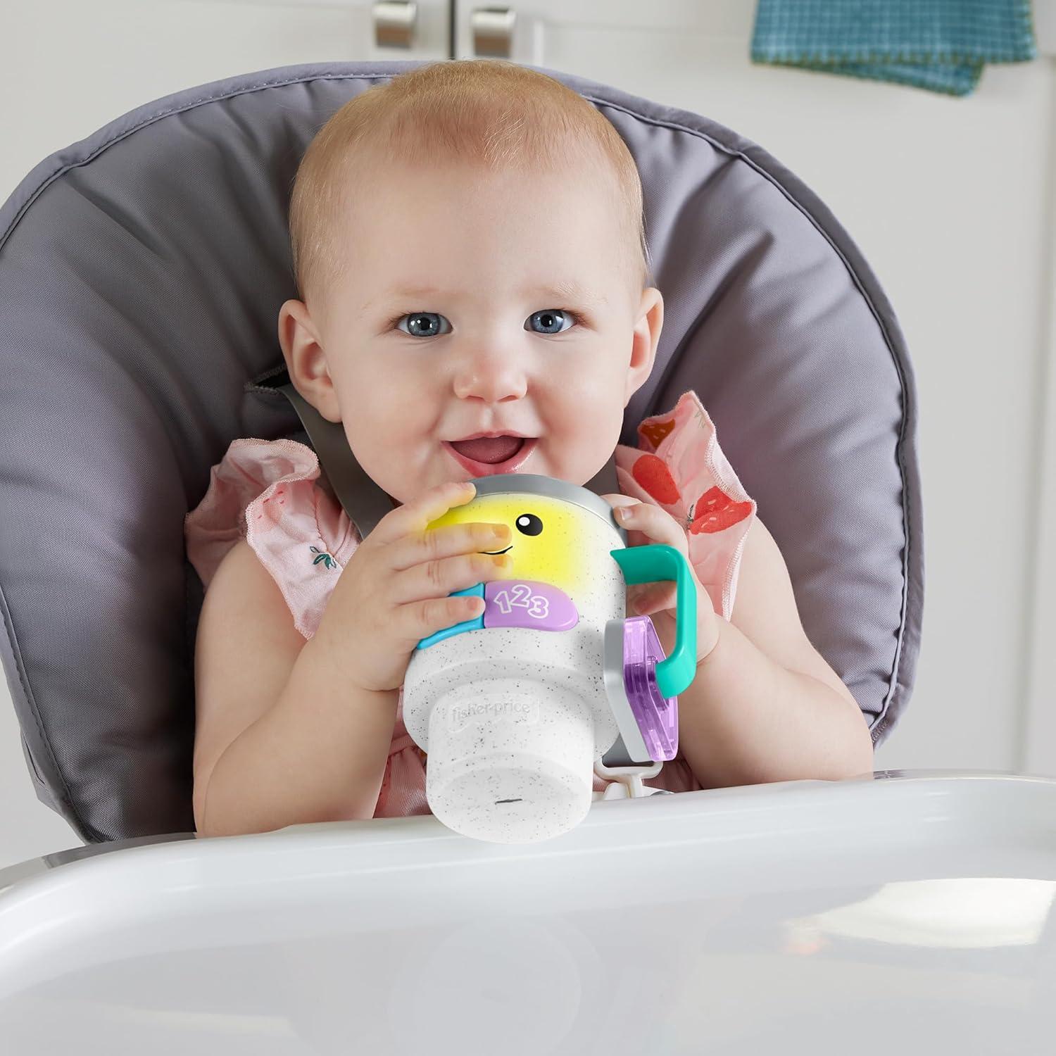 Fisher-Price Taza de Café Despierta y Aprende para Bebés 6+ Meses