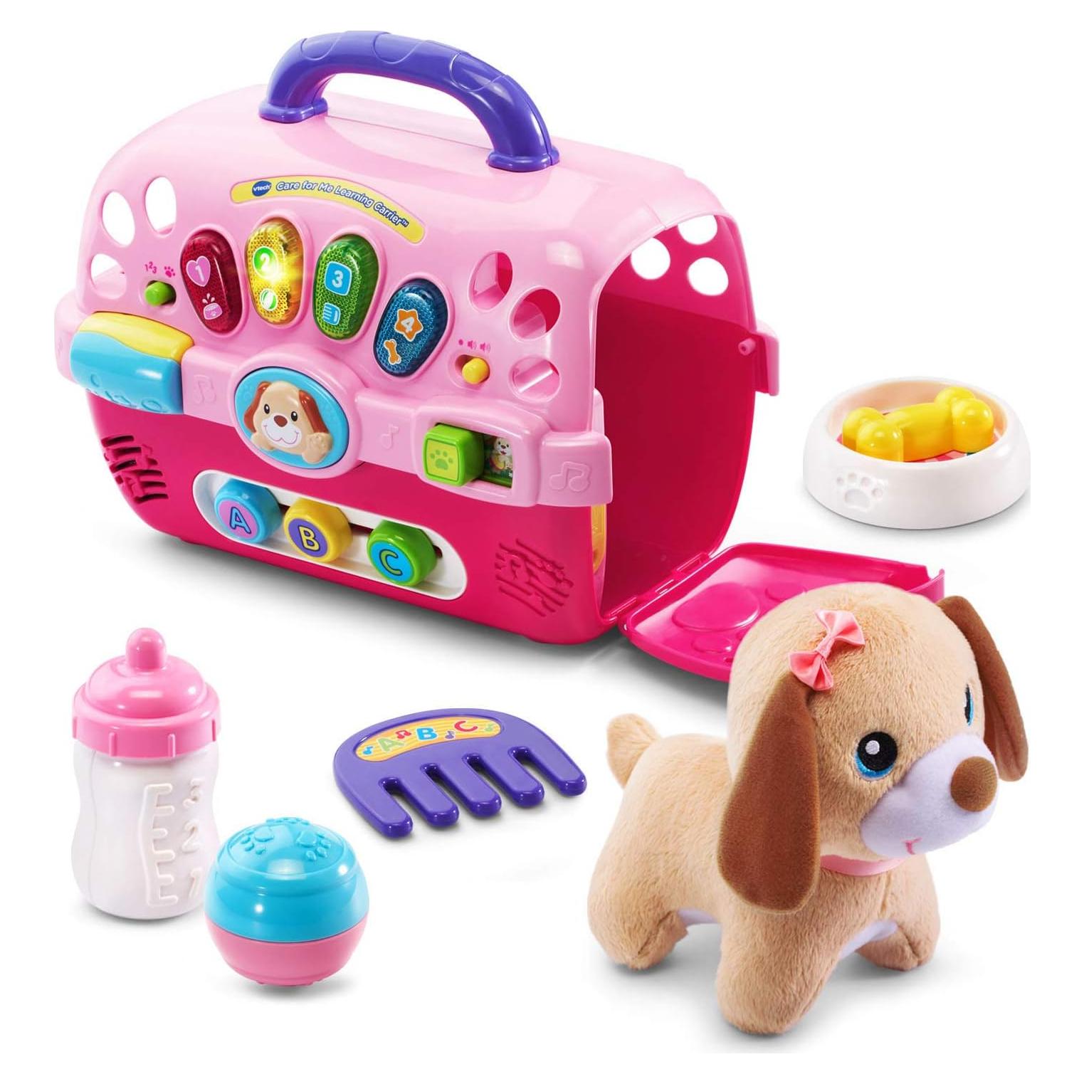 Transportador de Aprendizaje VTech Cuida de Mí Rosa con Peluche