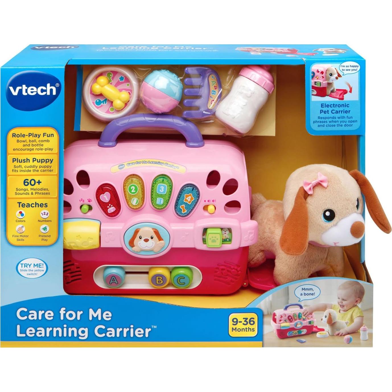 Transportador de Aprendizaje VTech Cuida de Mí Rosa con Peluche