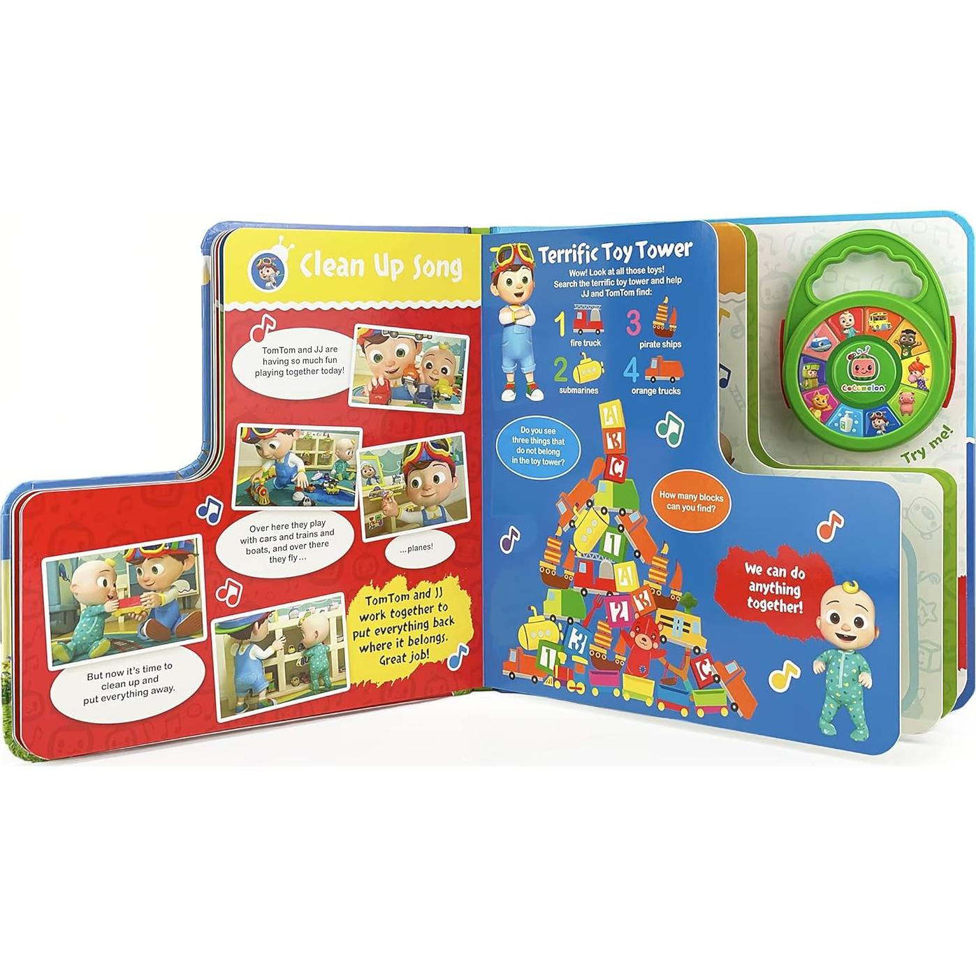 CoComelon Favorite Sing-Along Songs - Children's Deluxe Music Player Toy and Board Book Set, Ages 1-5