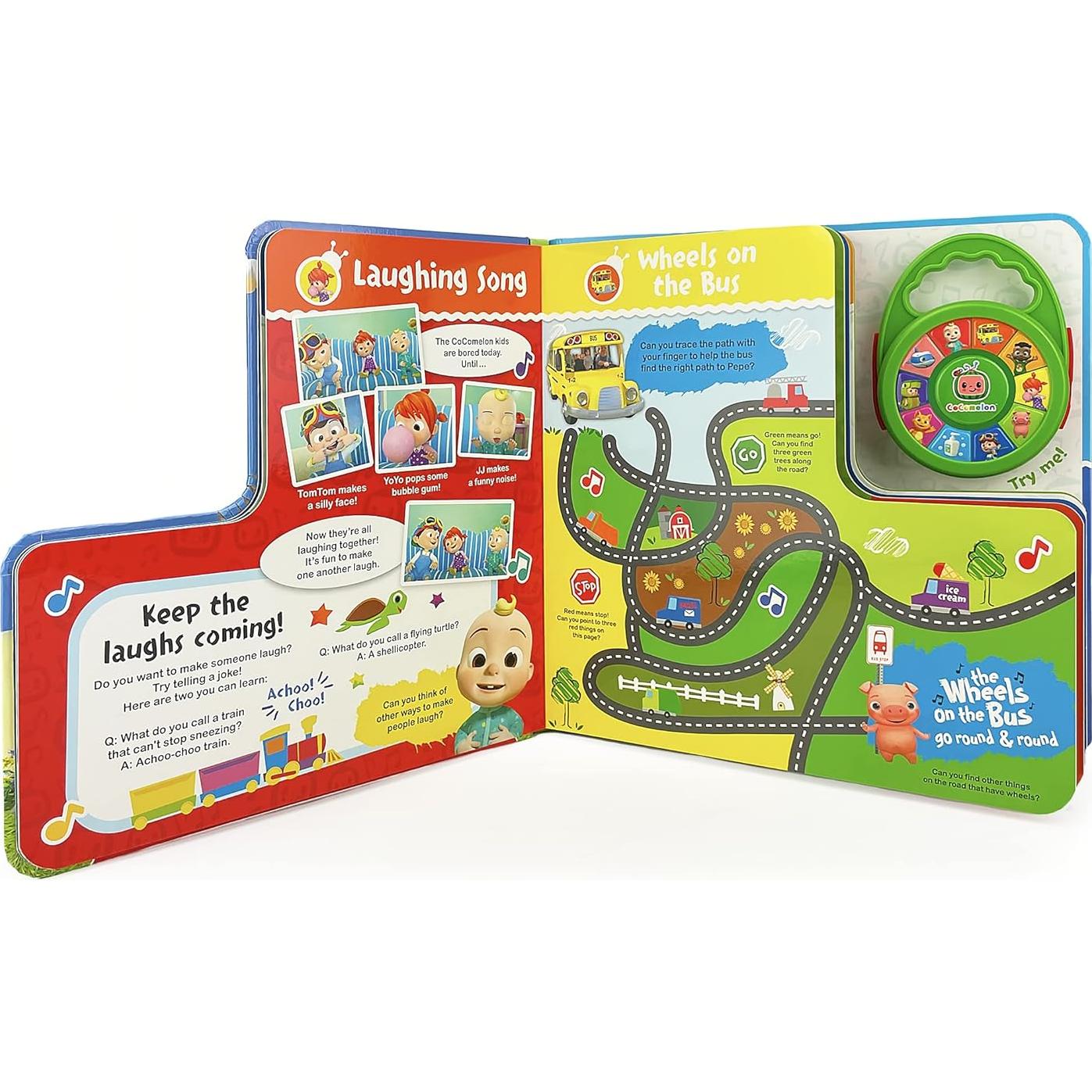 CoComelon Favorite Sing-Along Songs - Children's Deluxe Music Player Toy and Board Book Set, Ages 1-5