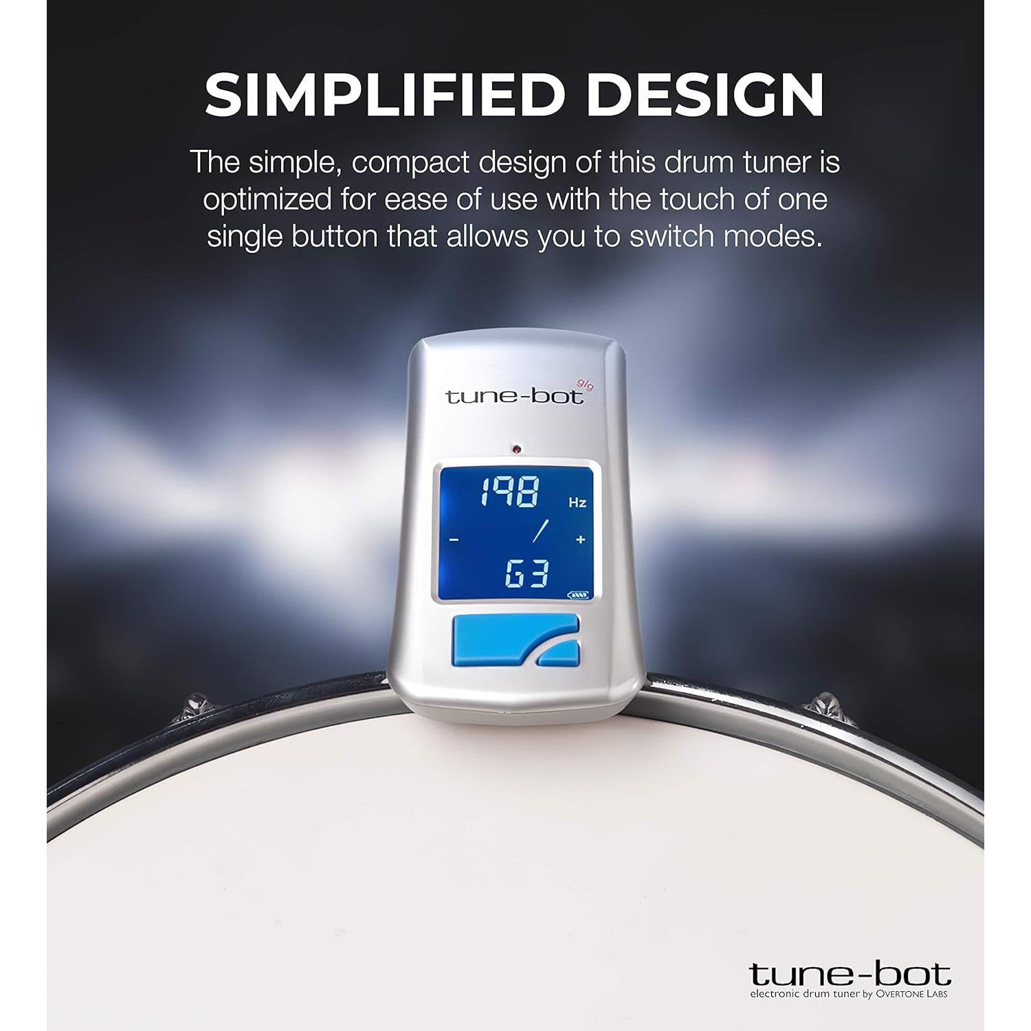 Afinador Digital Clip-On Overtone Labs Tune-Bot Gig LCD