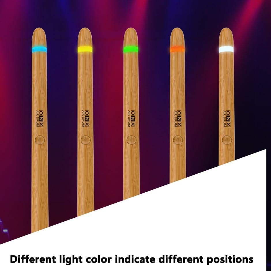 Bastones de Batería Virtual BNC con Pedal y Bluetooth