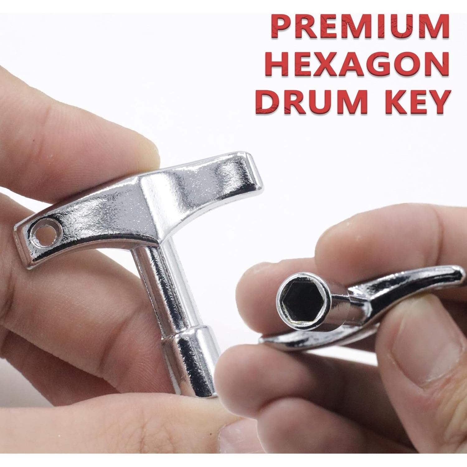 Llave de Tambor Hexagonal CashBeat - Afinadora Universal Acústica