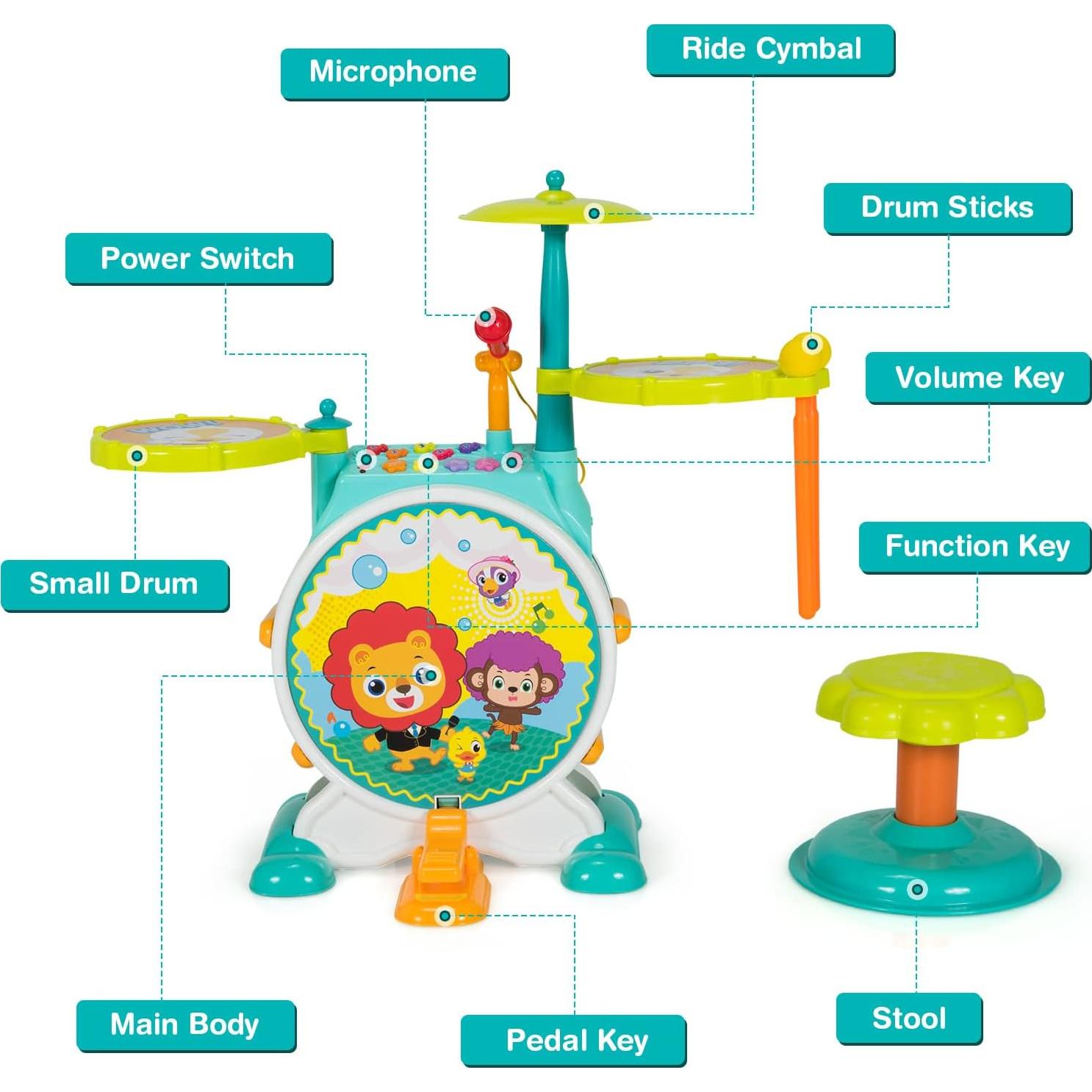 Juego de Batería Eléctrica para Niños Costzon 2.04kg