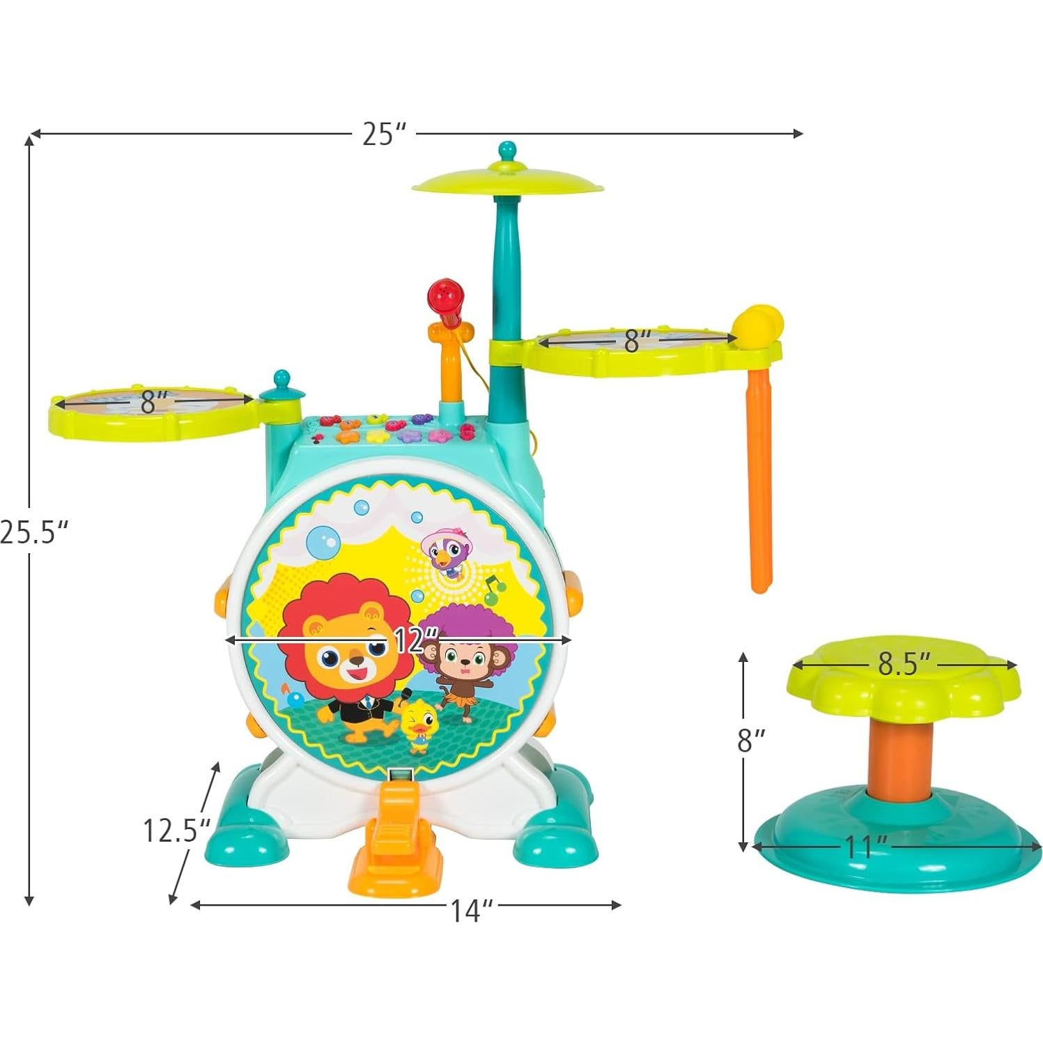 Juego de Batería Eléctrica para Niños Costzon 2.04kg