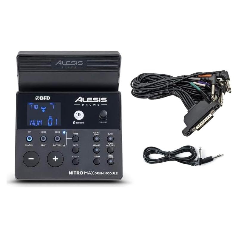 Módulo de Batería Alesis Nitro Max con Cable Auxiliar 3m
