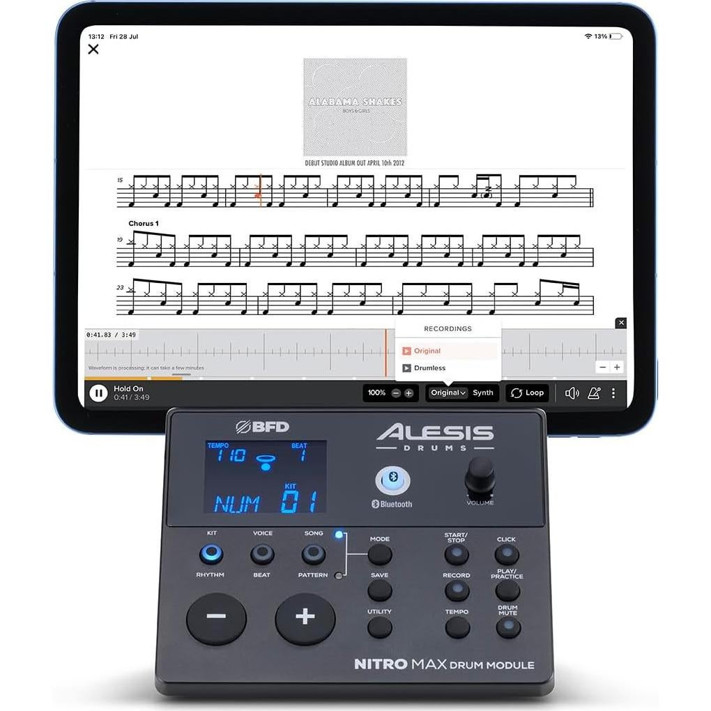 Módulo de Batería Alesis Nitro Max con Cable Auxiliar 3m