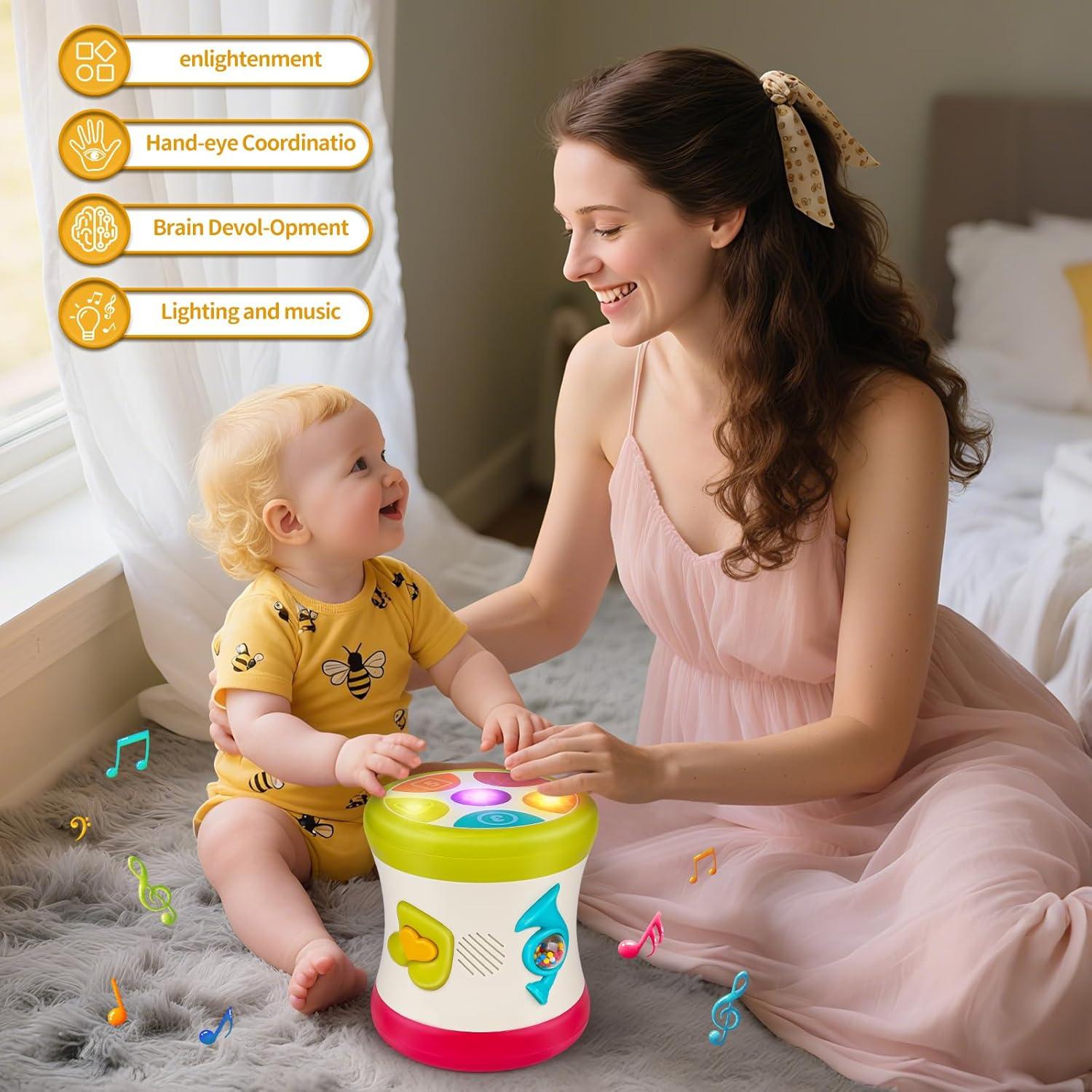 Tambor Musical Educativo 5 en 1 Nicknack 0-3 Años