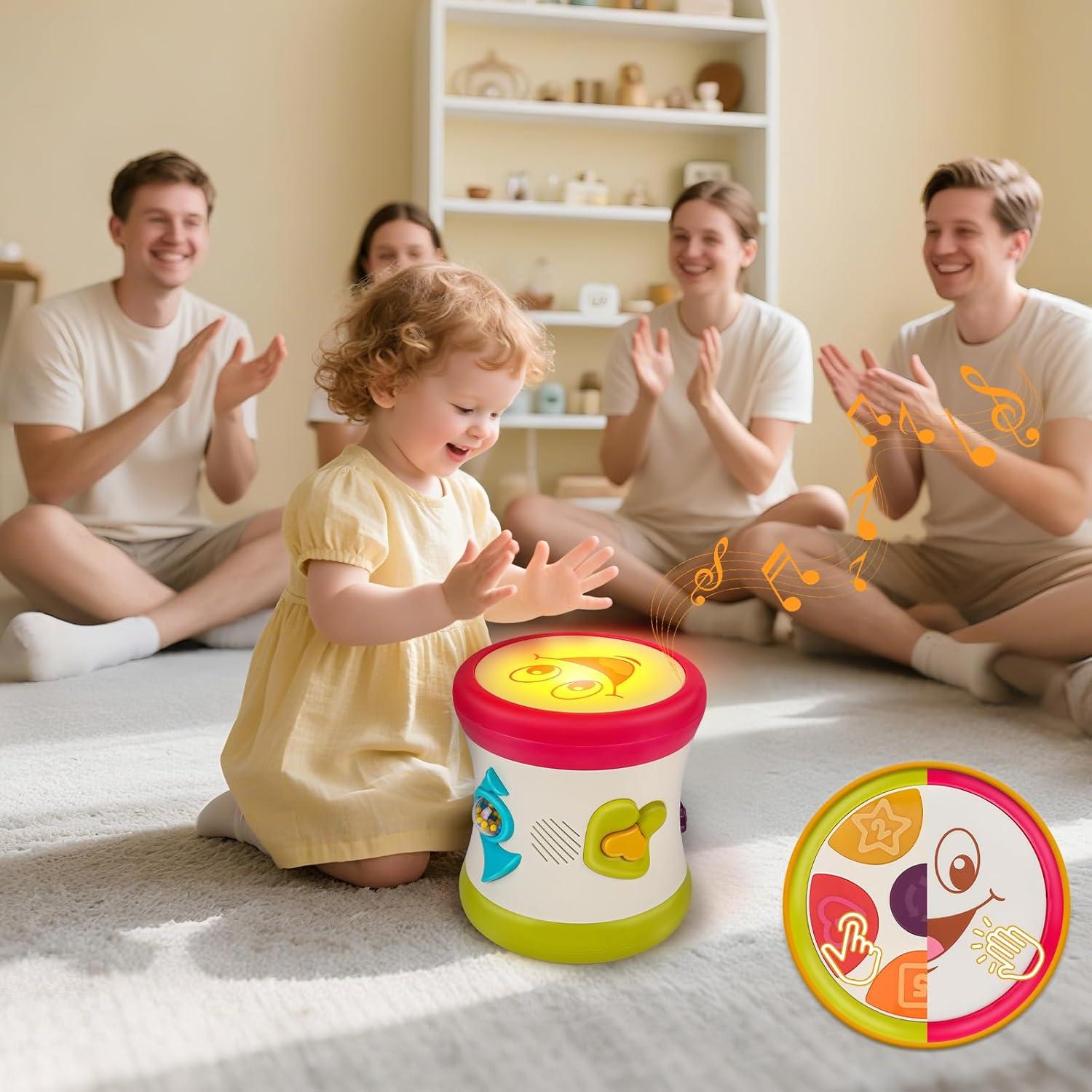 Tambor Musical Educativo 5 en 1 Nicknack 0-3 Años