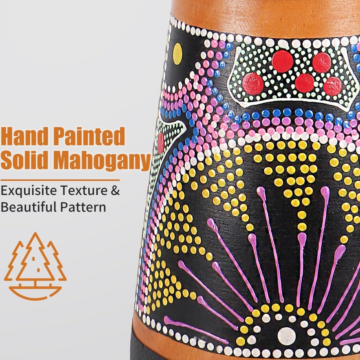 Tambor Djembe Africano Lotmusic 10" Piel de Cabra Caoba