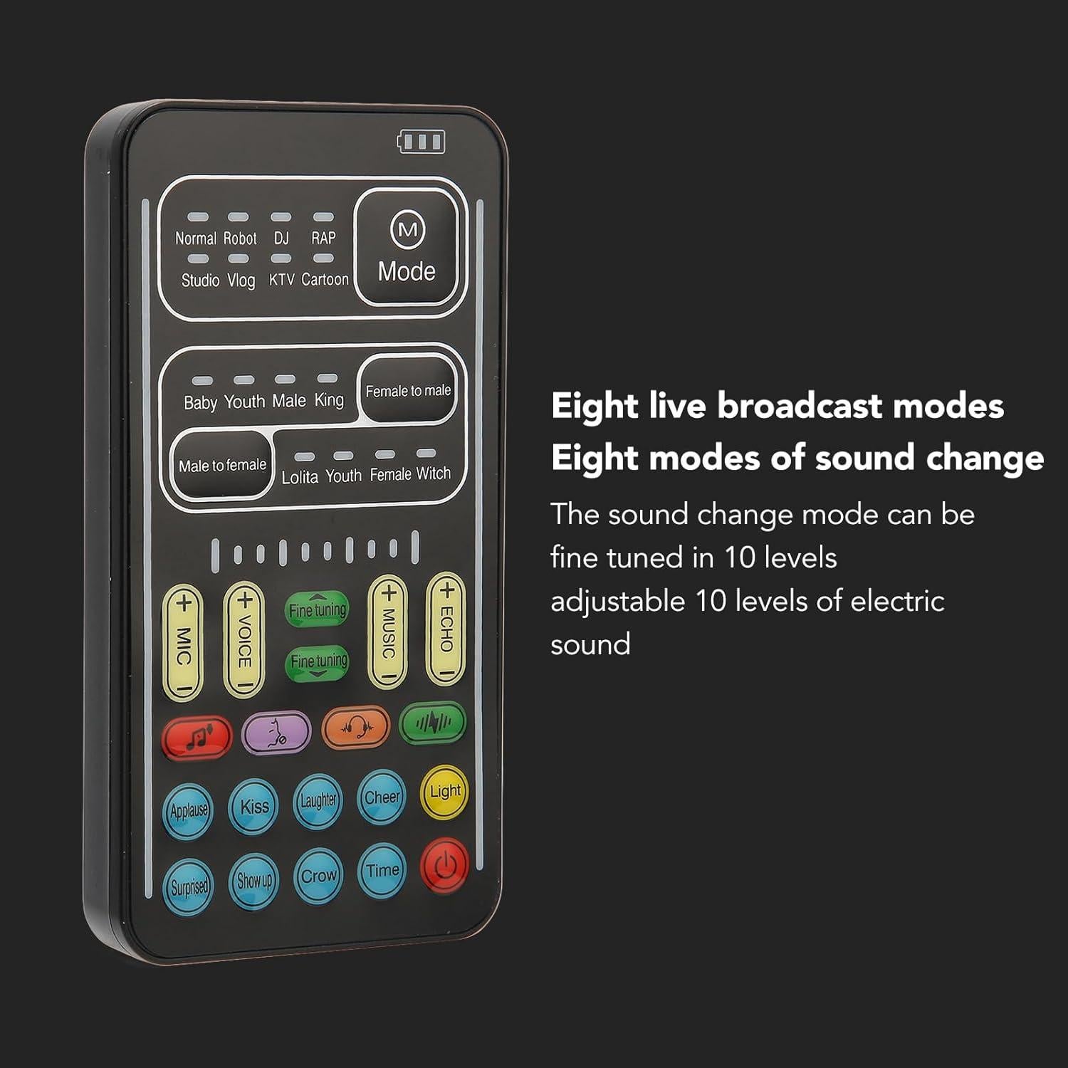 Cambiador de Voz SUNGOOYUE I9 con 8 Efectos de Sonido