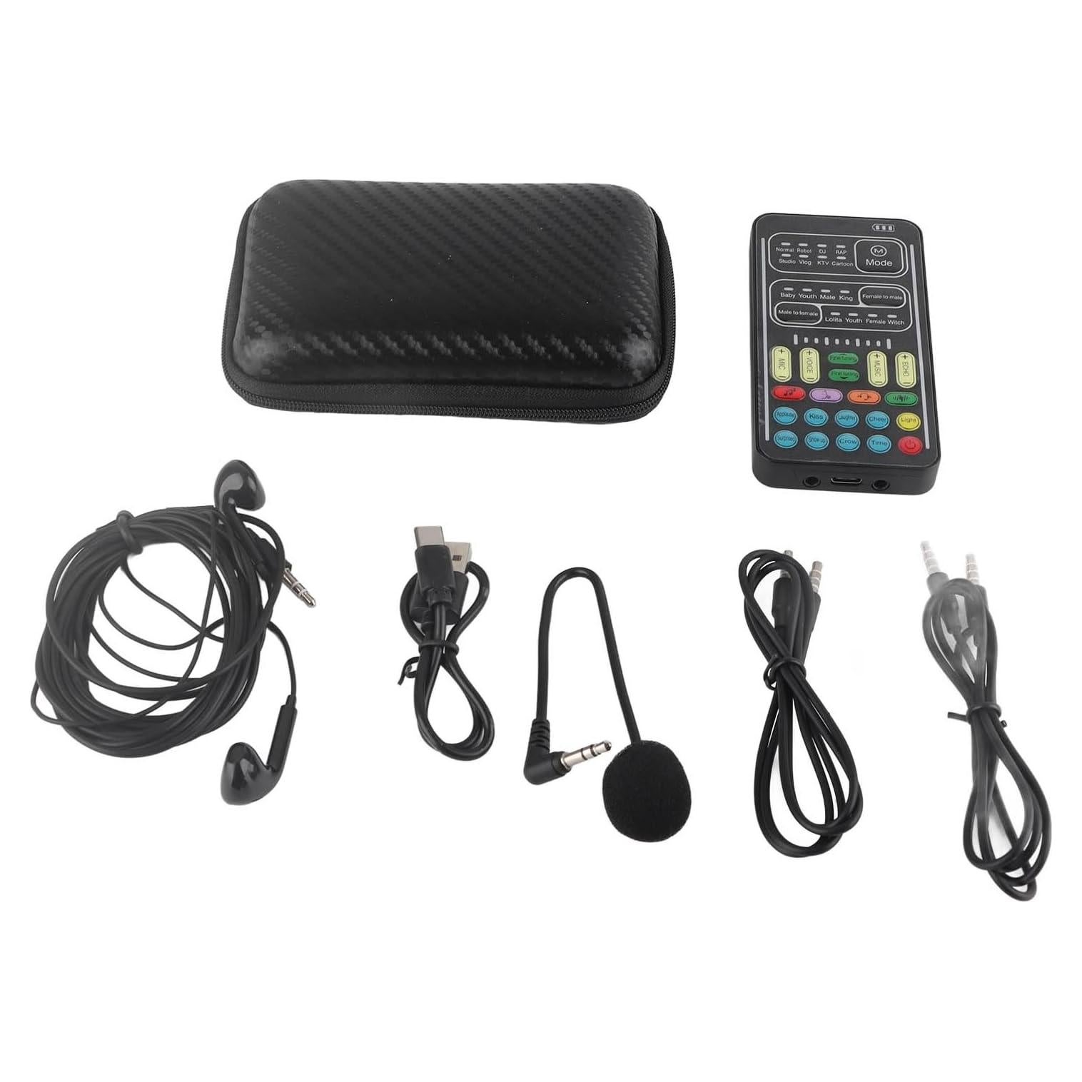 Cambiador de Voz Portátil Xiuganpo con 8 Sonidos y Efectos