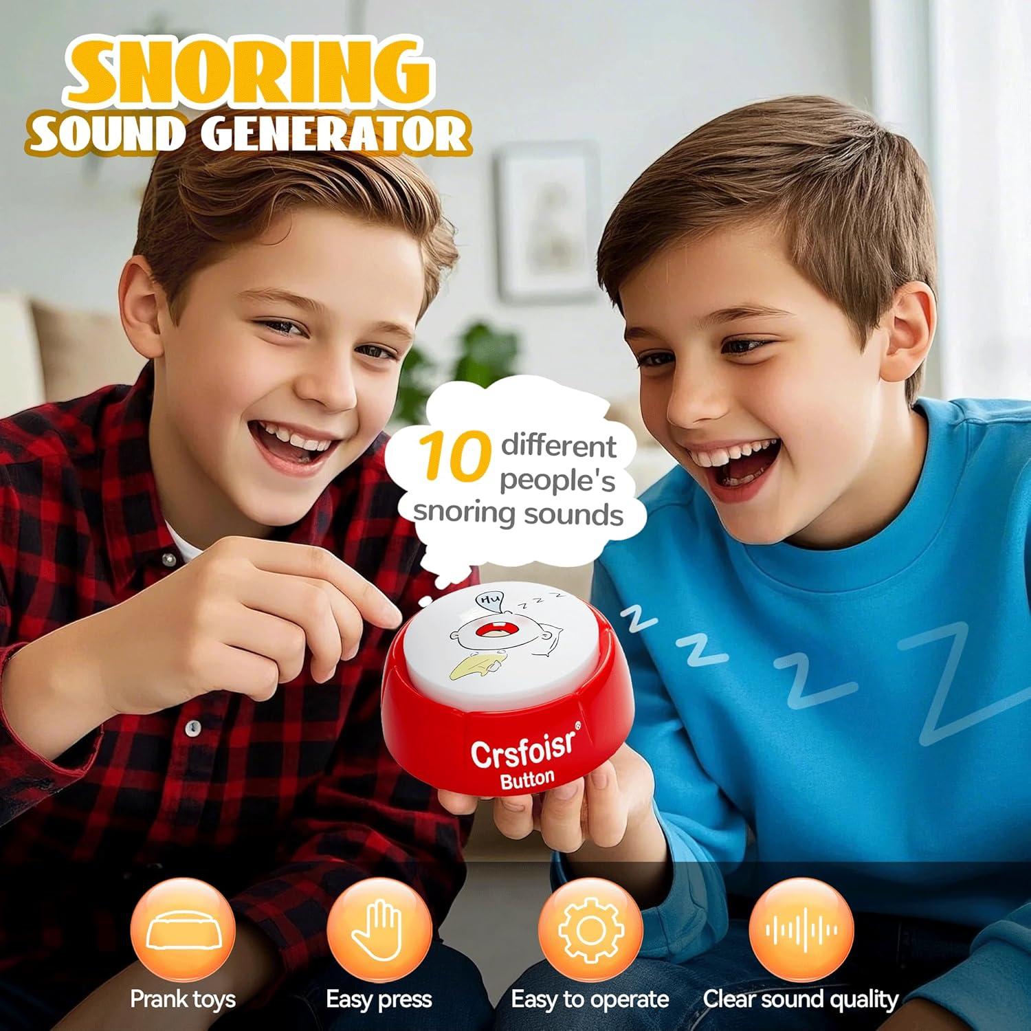 Botón de Ronquidos Divertidos Crsfoisr - 10 Sonidos Reales