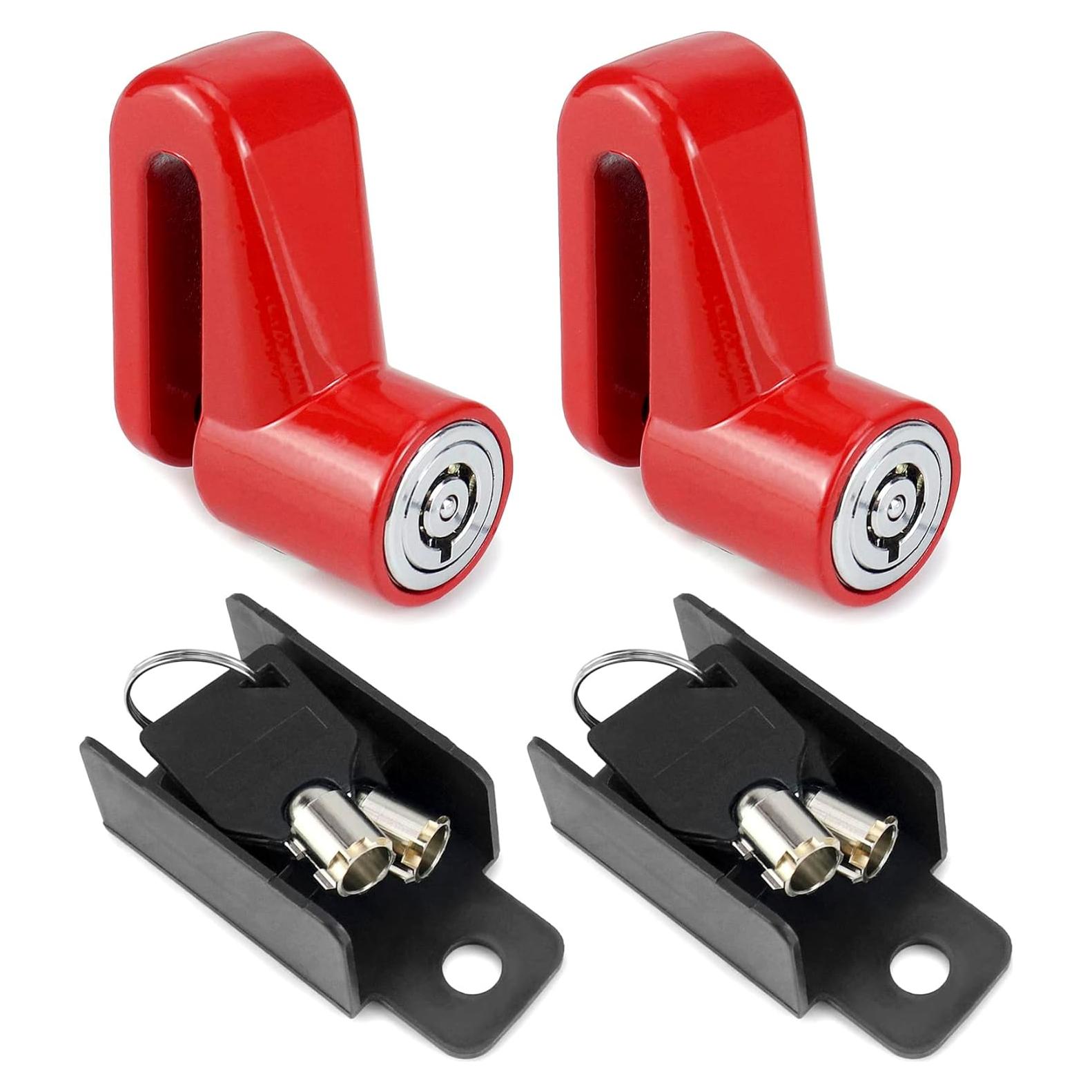 Candado de Disco Antirrobo QWORK para Motocicleta - Paquete de 2